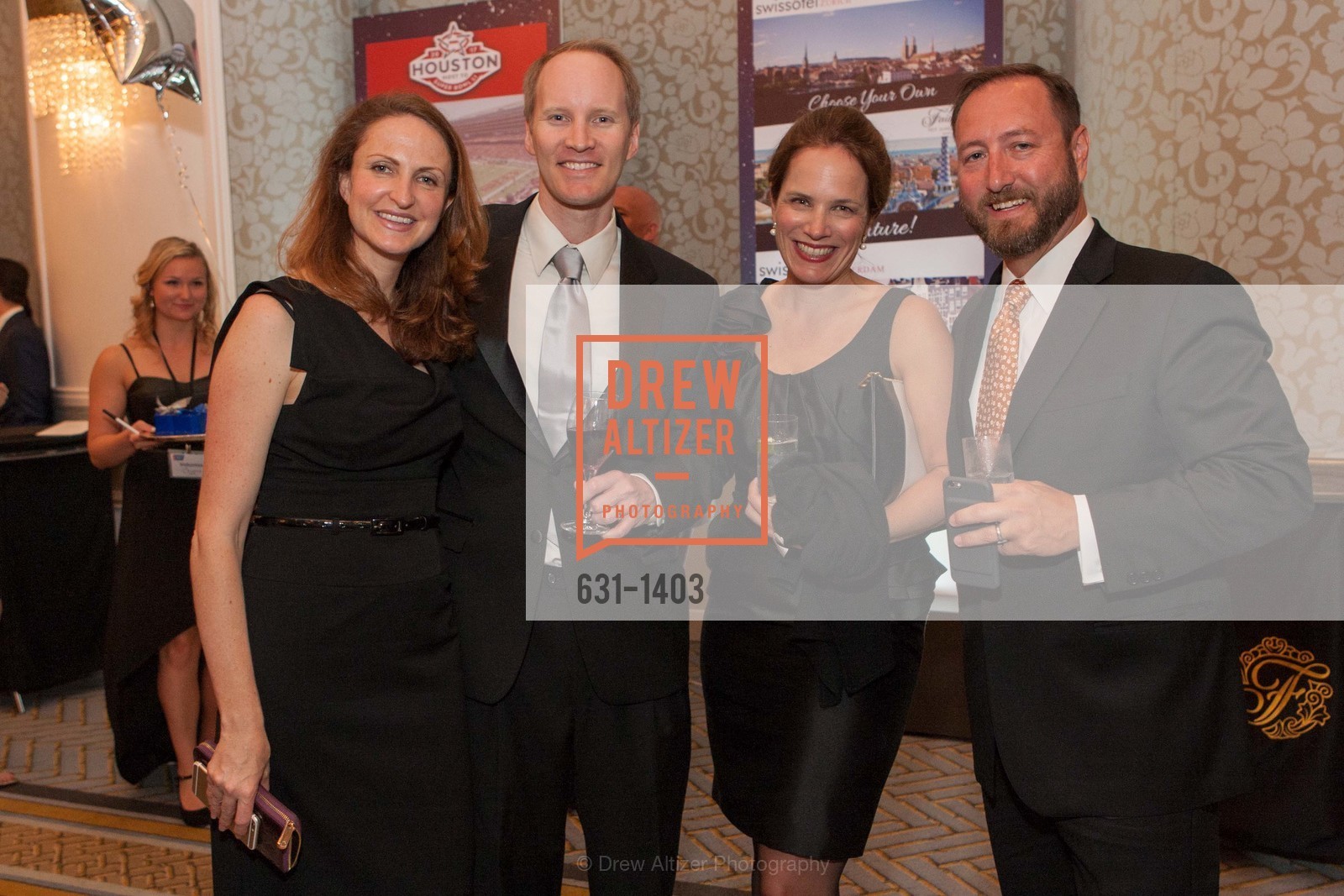 Sarah Patterson, John Kucera, Sara Barni, Victor Bright, American Cancer Society's Discovery Gala, Fairmont, Photo #631-1403 Sarah Patterson, John Kucera, Sara Barni, Victor Bright, Photo #631-1403