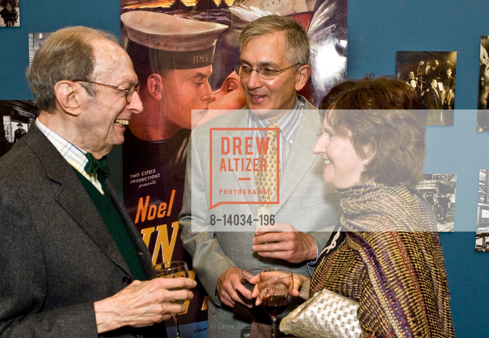 Ron Schwarz, Bonnie Diak, Steven Diak, Museum of Performance & Design Noel Coward Exhibit, US, April 21st, 2009, Photo #8-14034-196 Ron Schwarz, Bonnie Diak, Steven Diak, Photo #8-14034-196