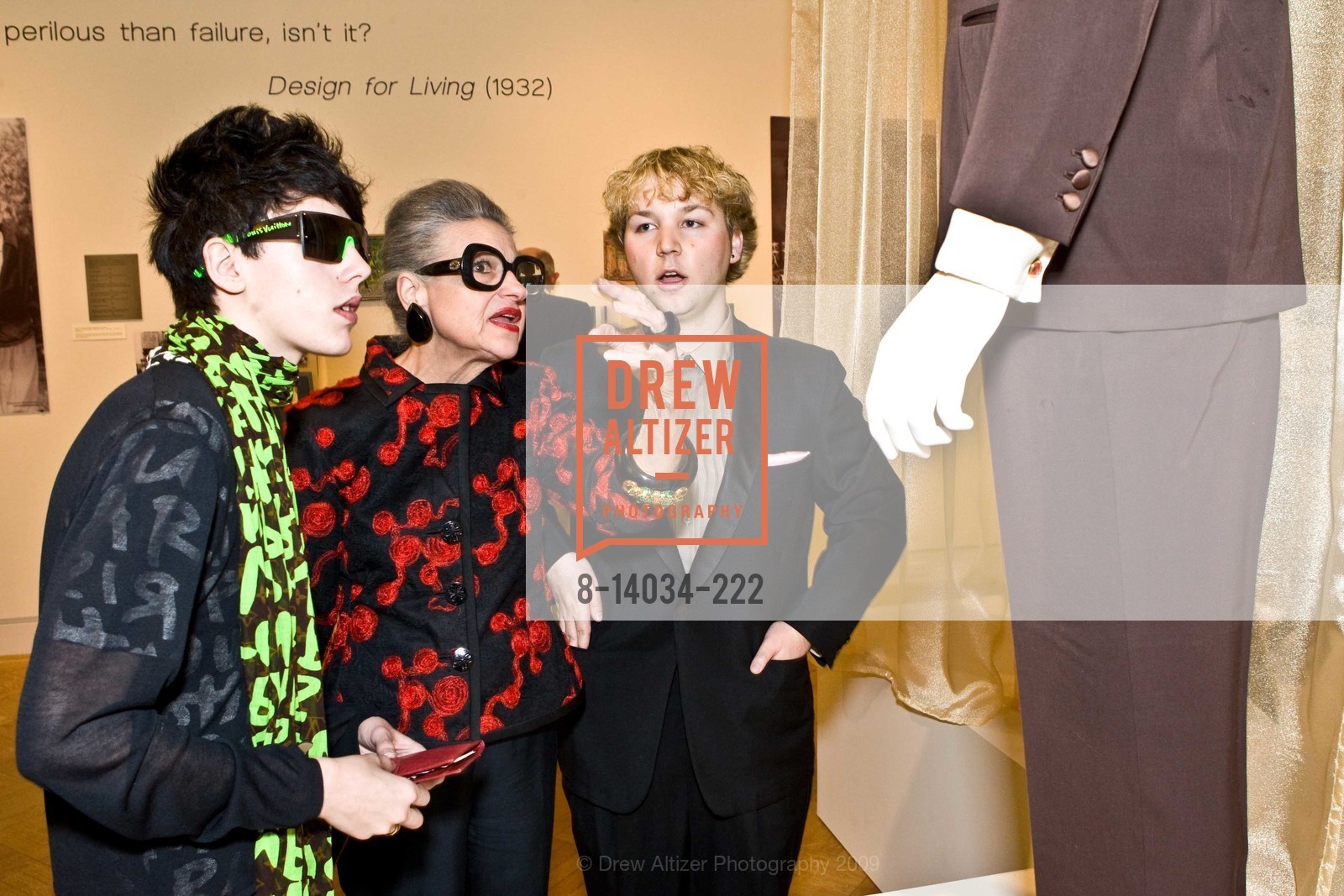 Adam Bertrand, Joy Venturini Bianchi, Tony Bravo, Museum of Performance & Design Noel Coward Exhibit, US, April 21st, 2009, Photo #8-14034-222 Adam Bertrand, Joy Venturini Bianchi, Tony Bravo, Photo #8-14034-222