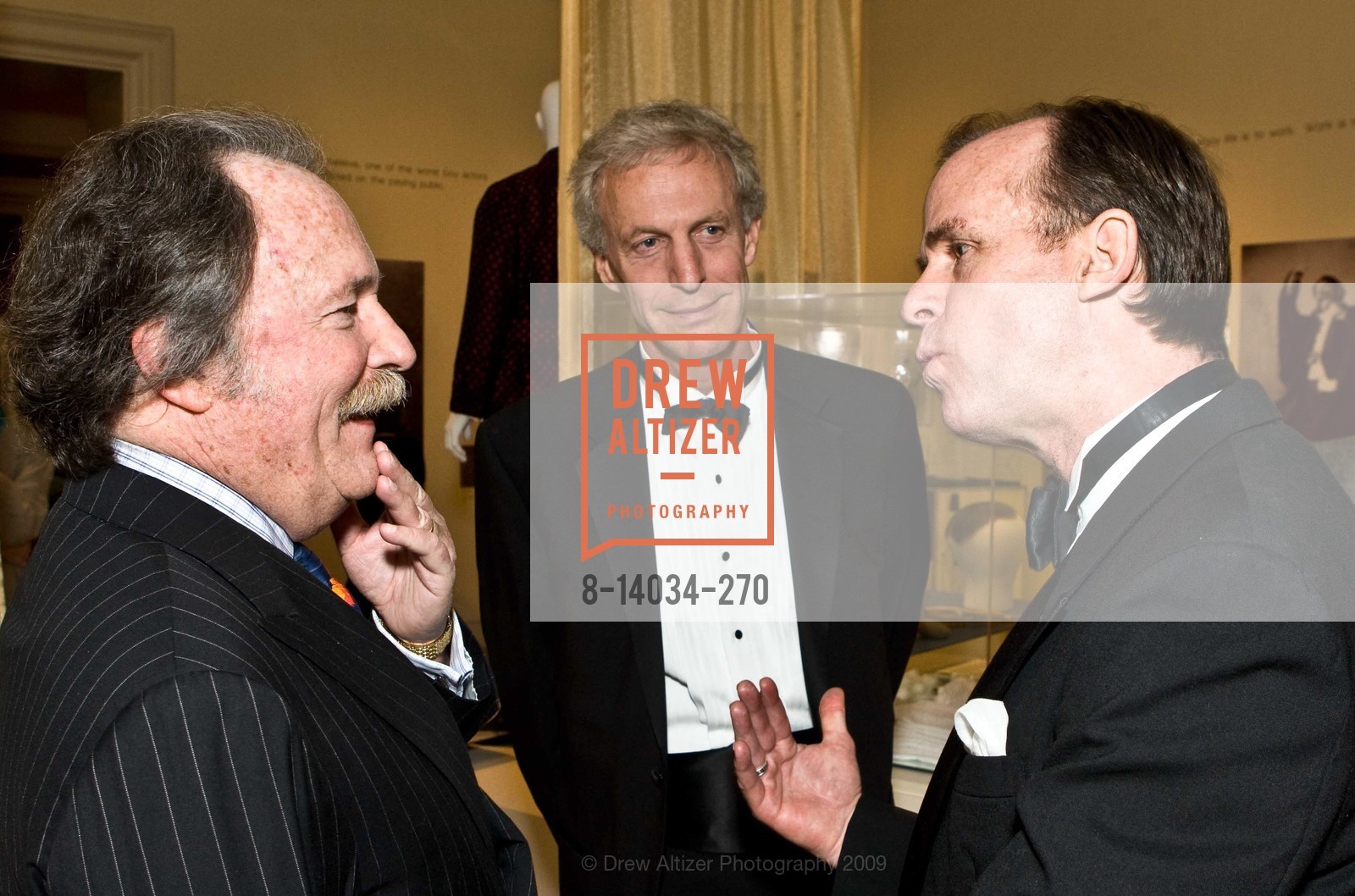 Pat McBaine, Ken Muir, Craig Jessup, Museum of Performance & Design Noel Coward Exhibit, US, April 21st, 2009, Photo #8-14034-270 Pat McBaine, Ken Muir, Craig Jessup, Photo #8-14034-270