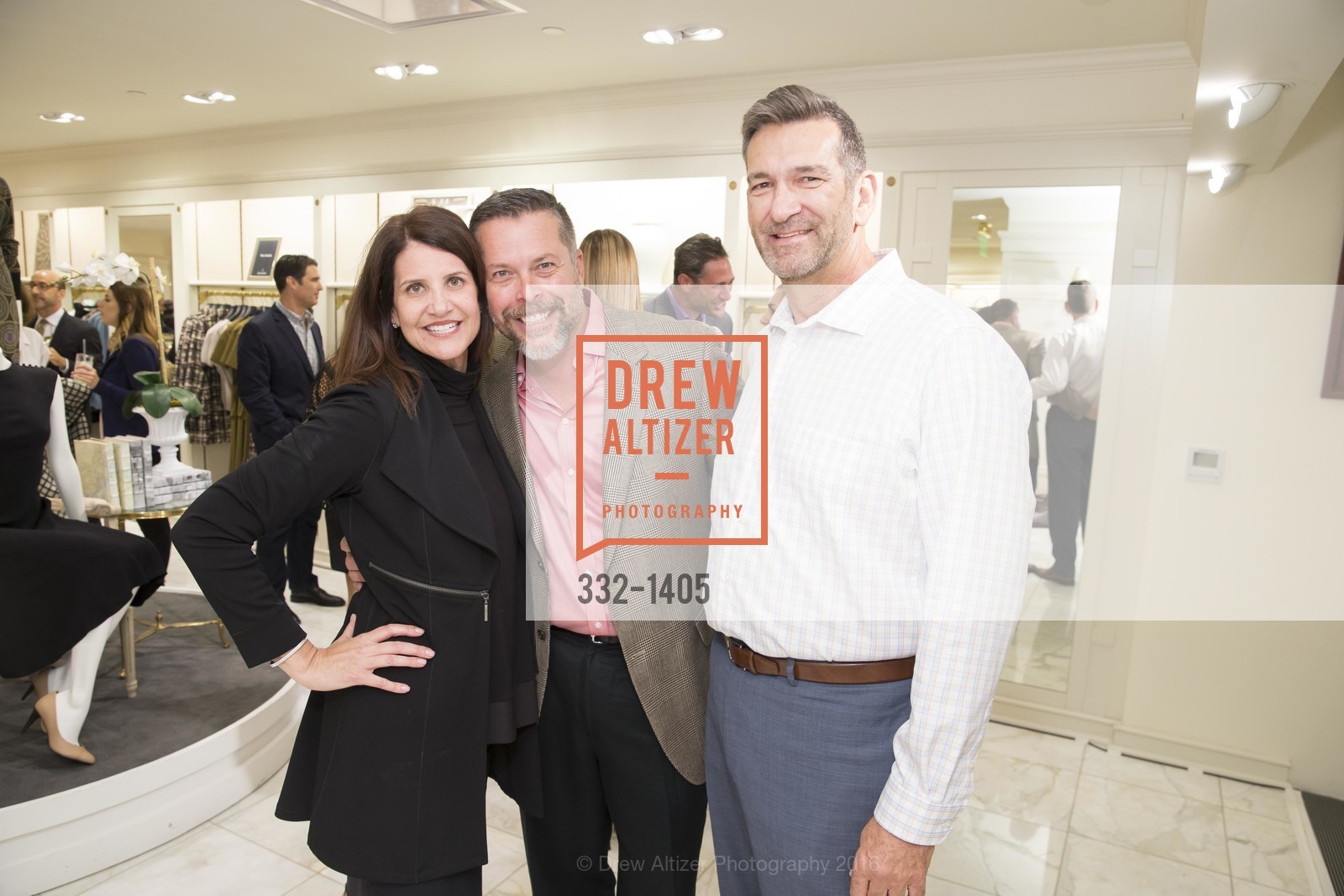 Lisa Davis, Blair Morgan, Mark Scribner, Brooks Brothers and Gentry Home Magazine Celebrate the September Issue with Matthew Cook, Andrew Johnston & Jennifer Nagle, Brooks Brothers Union Square, September 13th, 2016, Photo #332-1405 Lisa Davis, Blair Morgan, Mark Scribner, Photo #332-1405