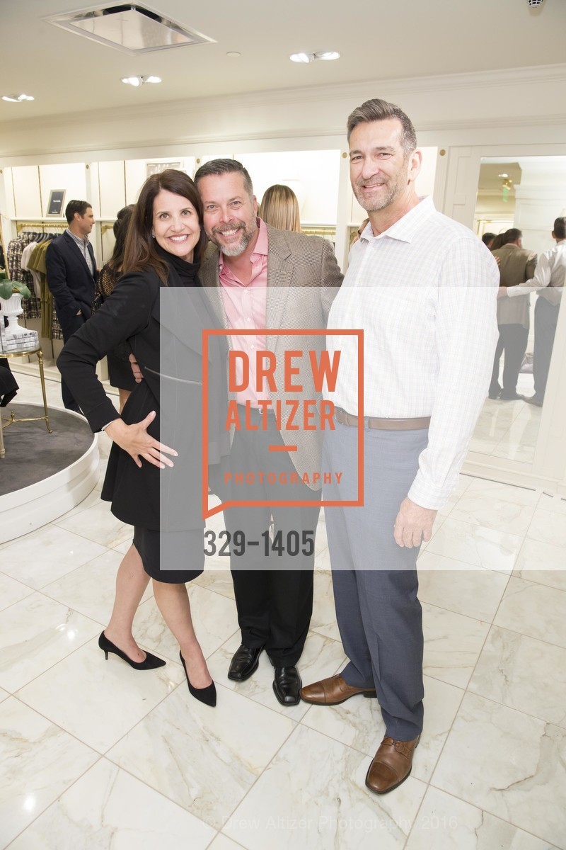 Lisa Davis, Blair Morgan, Mark Scribner, Brooks Brothers and Gentry Home Magazine Celebrate the September Issue with Matthew Cook, Andrew Johnston & Jennifer Nagle, Brooks Brothers Union Square, September 13th, 2016, Photo #329-1405 Lisa Davis, Blair Morgan, Mark Scribner, Photo #329-1405