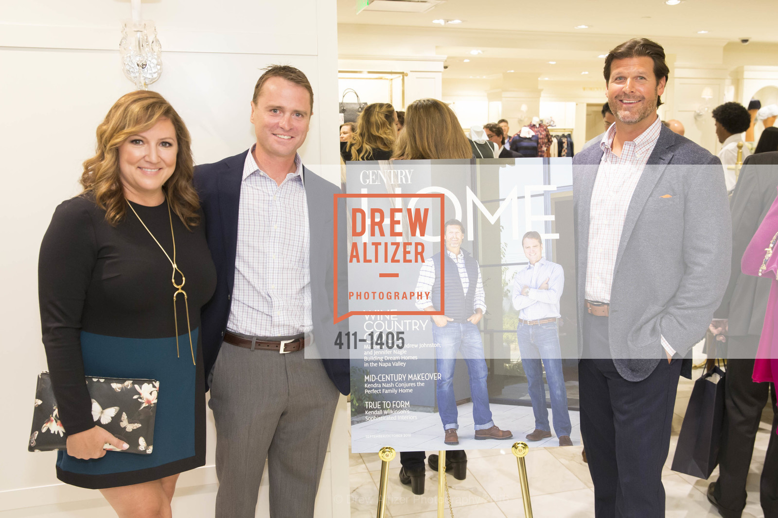 Jennifer Nagle, Andrew Johnston, Matthew Cook, Brooks Brothers and Gentry Home Magazine Celebrate the September Issue with Matthew Cook, Andrew Johnston & Jennifer Nagle, Brooks Brothers Union Square, September 13th, 2016, Photo #411-1405 Jennifer Nagle, Andrew Johnston, Matthew Cook, Photo #411-1405