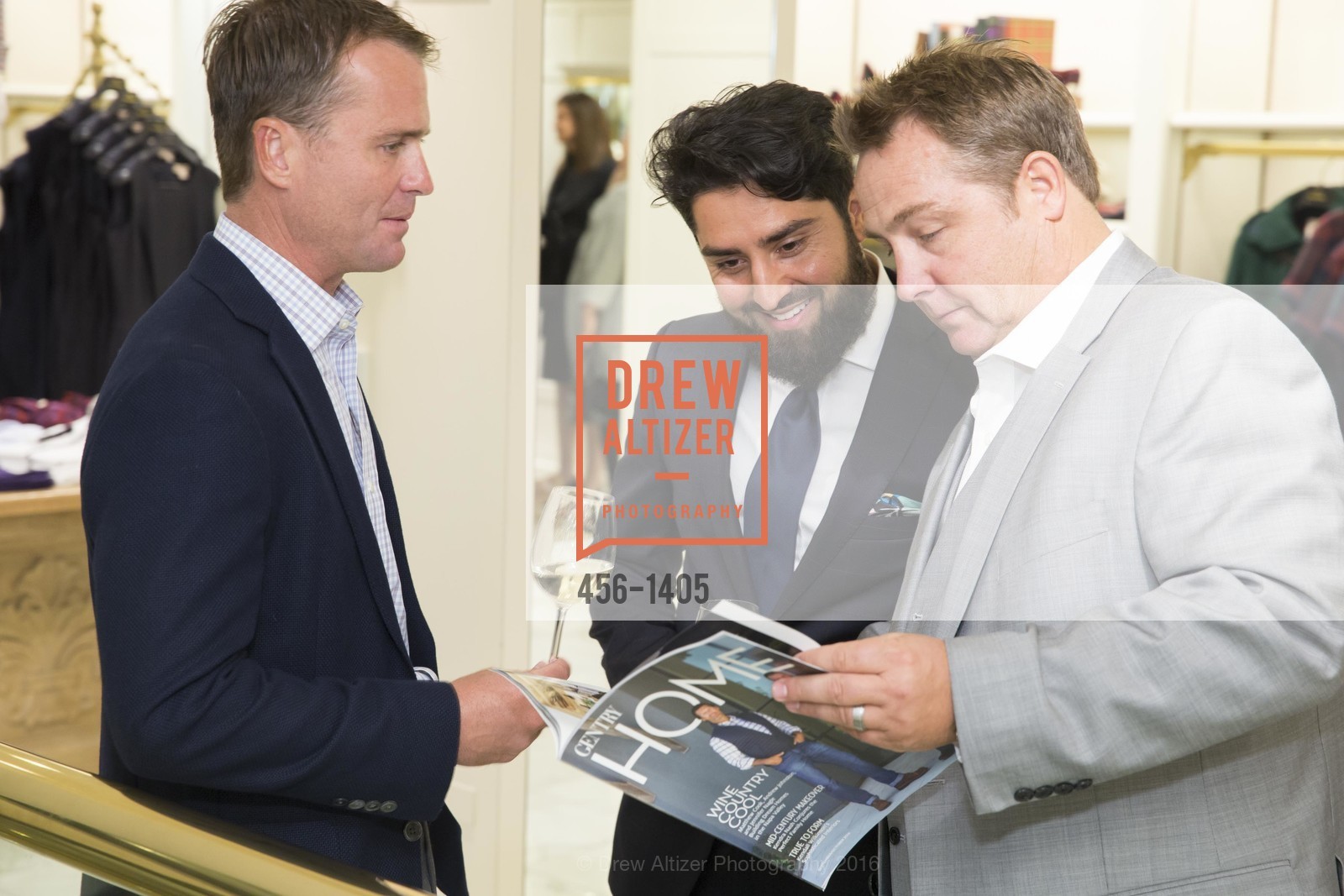 Andrew Johnston, Roh Habibi, Will Oswald, Brooks Brothers and Gentry Home Magazine Celebrate the September Issue with Matthew Cook, Andrew Johnston & Jennifer Nagle, Brooks Brothers Union Square, September 13th, 2016, Photo #456-1405 Andrew Johnston, Roh Habibi, Will Oswald, Photo #456-1405