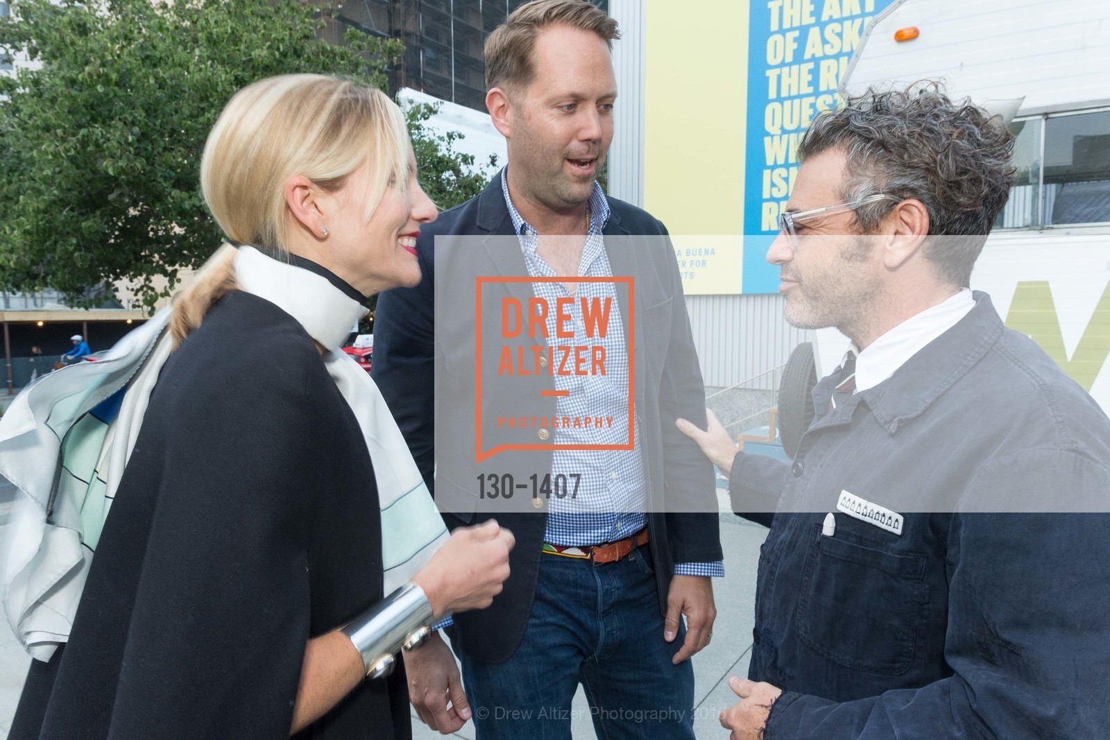 Elizabeth Dye, Alan Dye, Tom Sachs, YBCA's Europa: Preview for Space Program, YBCA. 701 Mission St. SF CA 94103, September 15th, 2016, Photo #130-1407 Elizabeth Dye, Alan Dye, Tom Sachs, Photo #130-1407