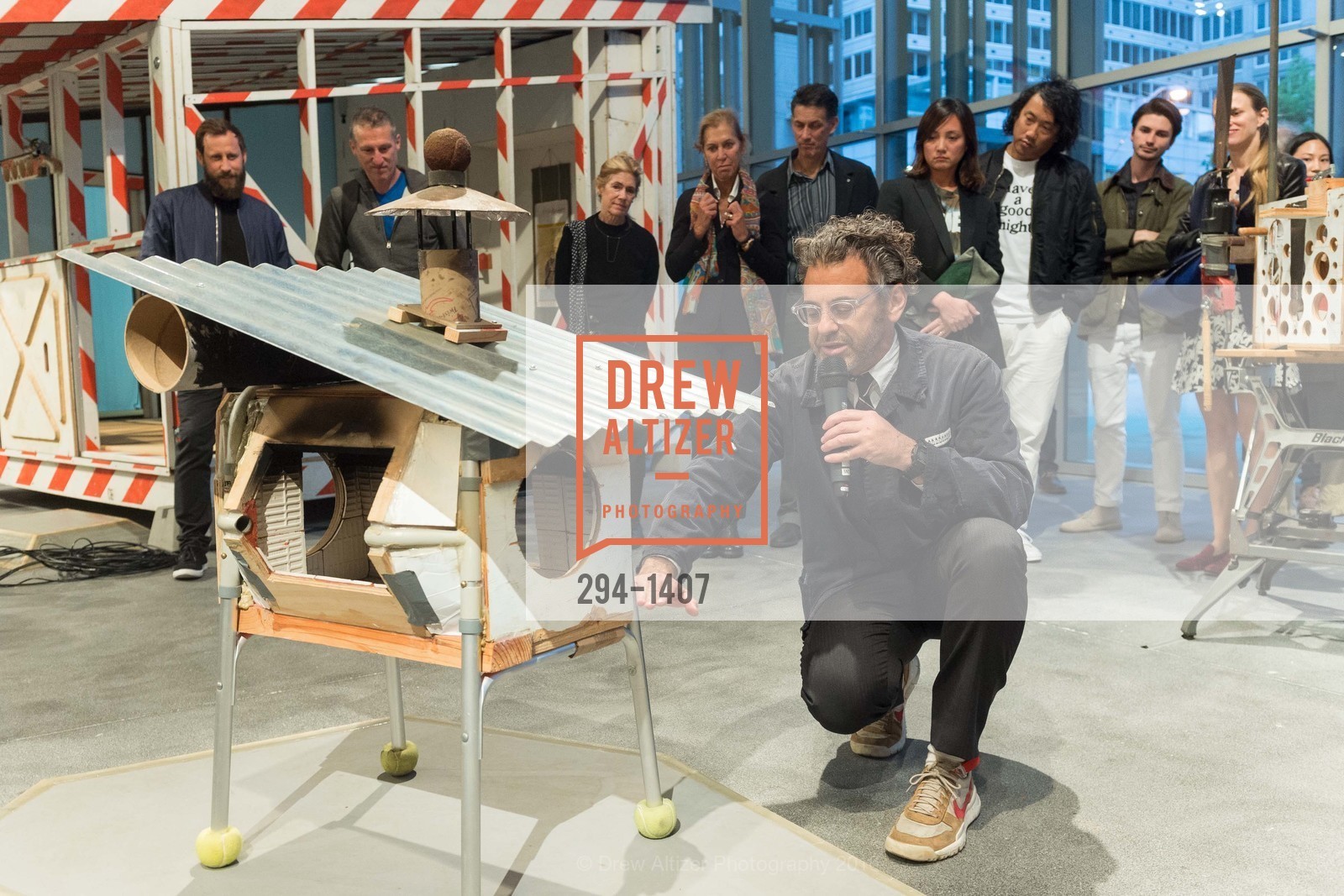 Tom Sachs, YBCA's Europa: Preview for Space Program, YBCA. 701 Mission St. SF CA 94103, September 15th, 2016, Photo #294-1407 Tom Sachs, Photo #294-1407