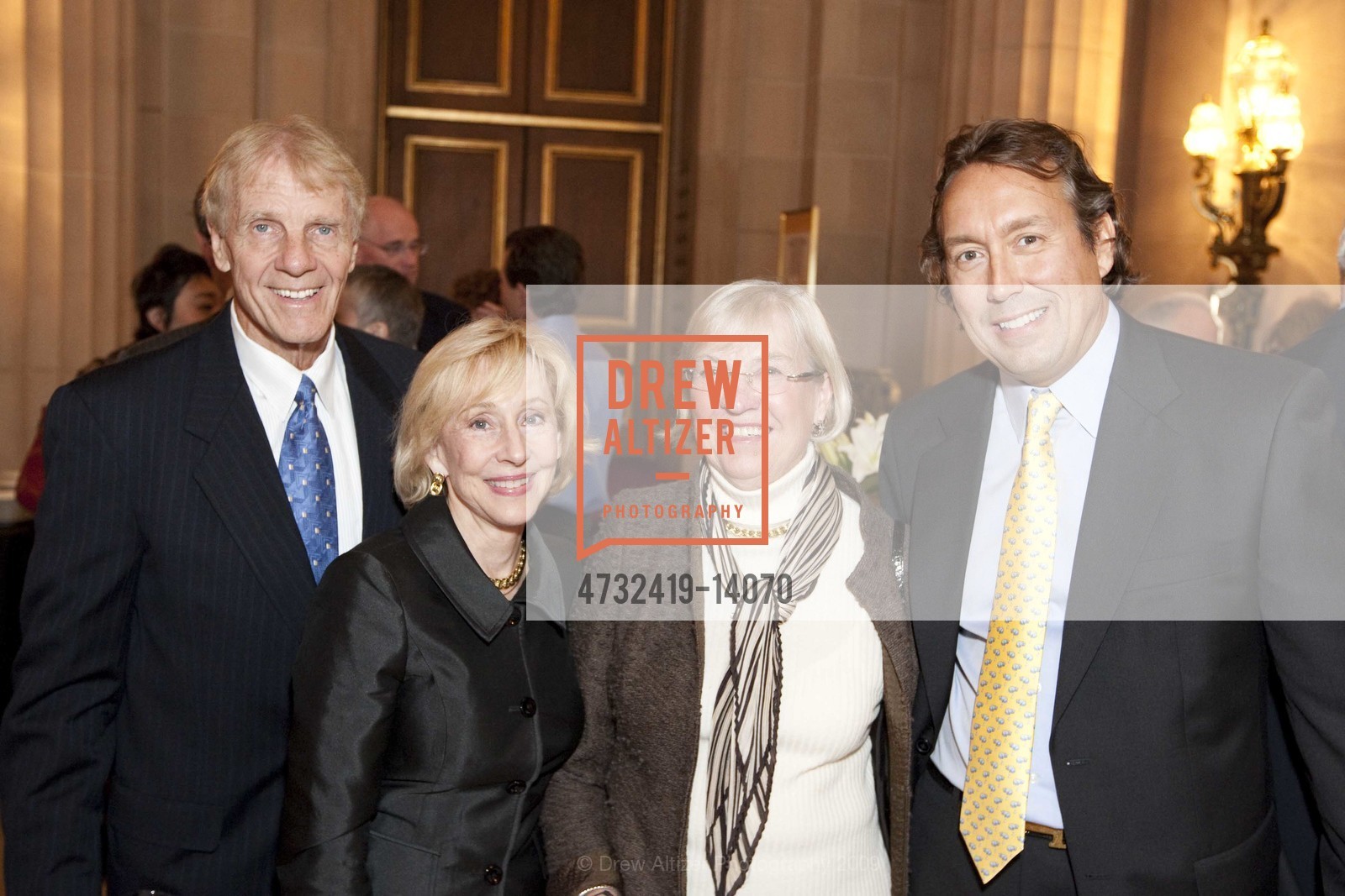 Richard Rigg, Pamela Rigg, Karen Chamberlain, James Long, San Francisco Opera Unveils Sculpture Of Lotfi Mansouri, US, October 27th, 2009, Photo #4732419-14070 Richard Rigg, Pamela Rigg, Karen Chamberlain, James Long, Photo #4732419-14070
