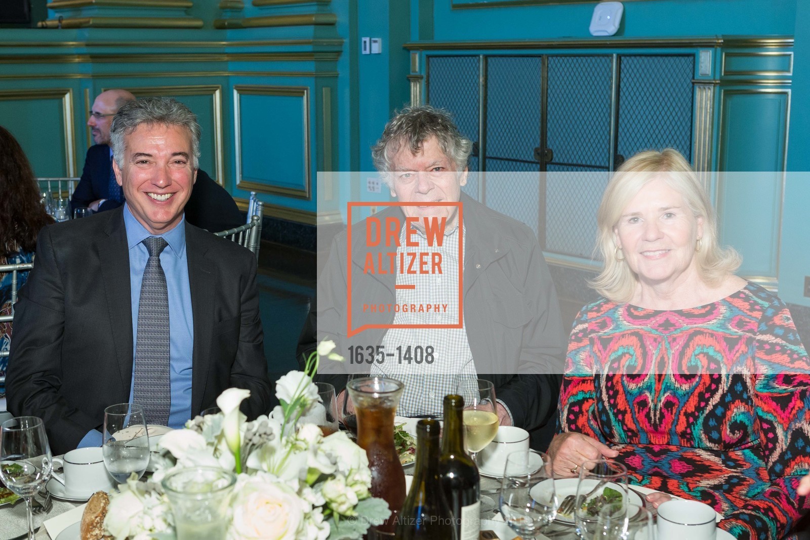 Rene Mandel, Gordon P. Getty, Paula Gambs, First Annual Stuart Canin Award Luncheon, San Francisco War Memorial, The Green Room, September 16th, 2016, Photo #1635-1408 Rene Mandel, Gordon P. Getty, Paula Gambs, Photo #1635-1408
