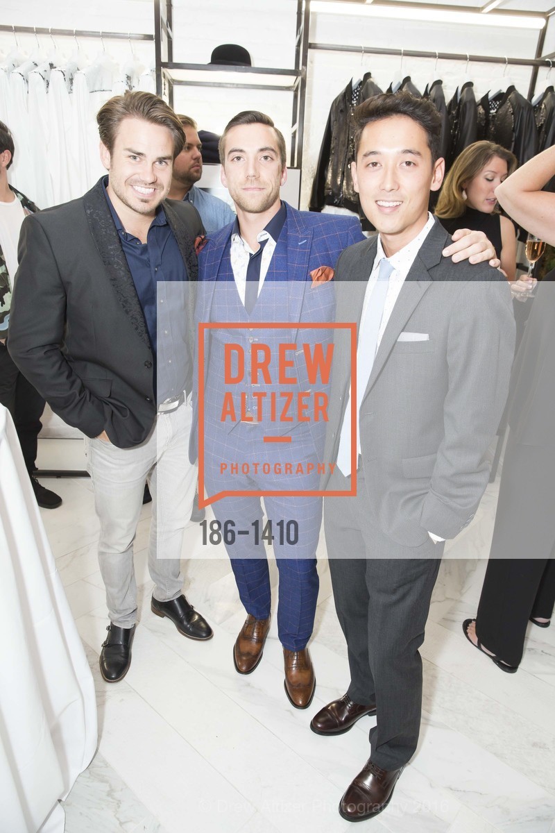 Parker Coomans, Santo Sapienza, Matthew Sugidono, JAKE and The Drever Family Foundation Present “FASHION for A REASON” JAKE debuts “The NIGHT CIRCUS” Fall/Winter Collection, JAKE Flagship and Battery Penthouse, September 15th, 2016, Photo #186-1410 Parker Coomans, Santo Sapienza, Matthew Sugidono, Photo #186-1410