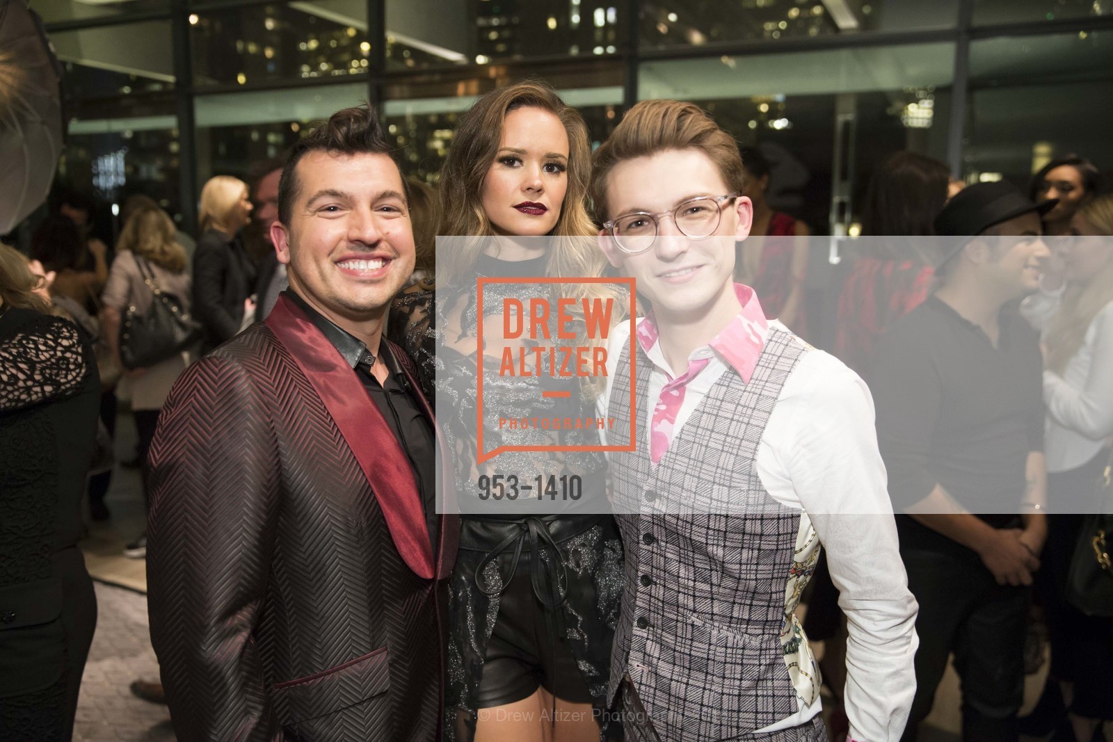 Jake Wall, Yulia Riera, Blake Patterson, JAKE and The Drever Family Foundation Present “FASHION for A REASON” JAKE debuts “The NIGHT CIRCUS” Fall/Winter Collection, JAKE Flagship and Battery Penthouse, September 15th, 2016, Photo #953-1410 Jake Wall, Yulia Riera, Blake Patterson, Photo #953-1410