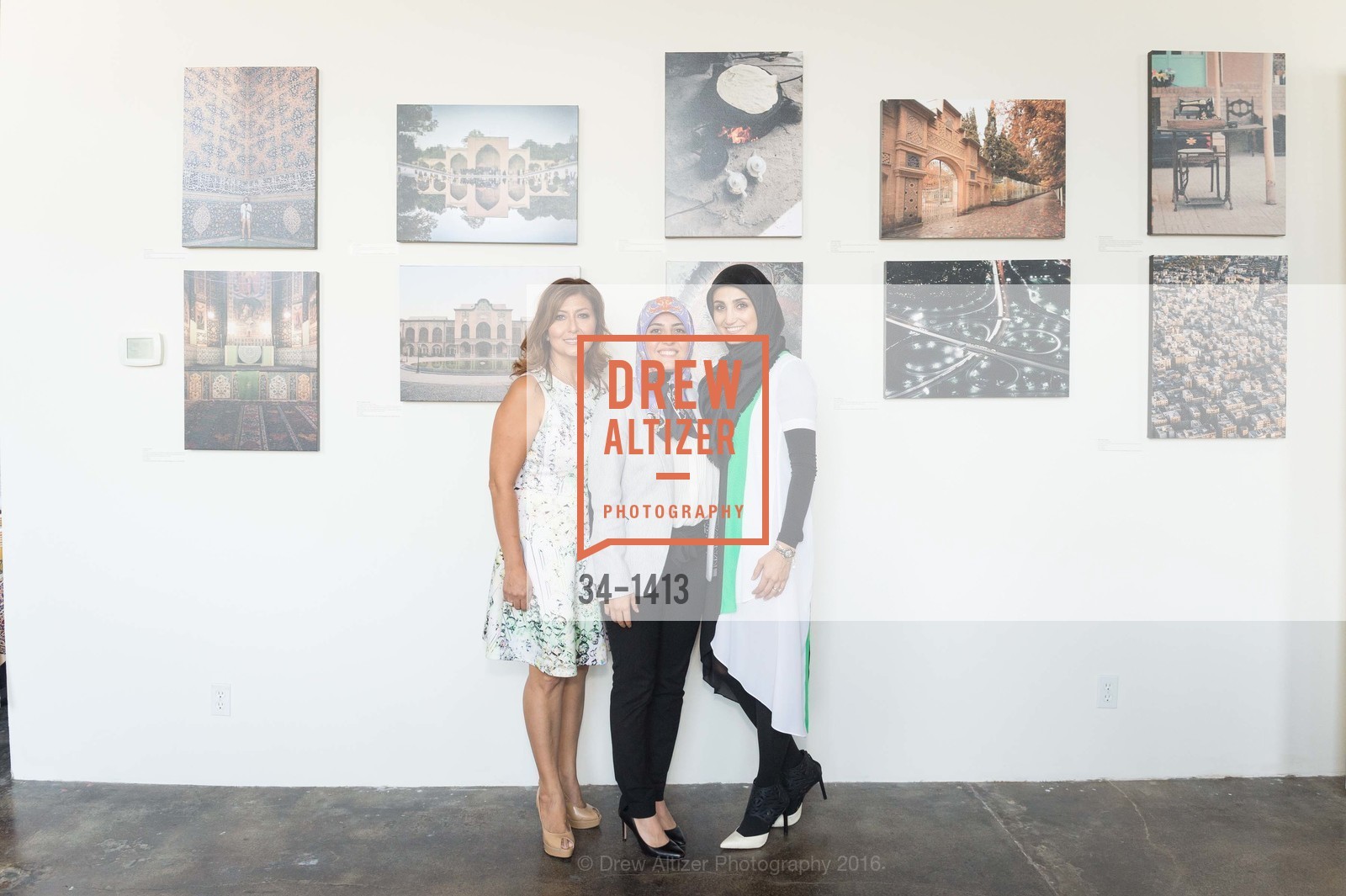 Farzaneh Jabbari, Mahya Jaberiansari, Mahsa Jaberiansari, Iran Unveiled - Group Photo Exhibition, Kala Art Institute. 2990 San Pablo Avenue, Berkeley CA 94702, September 17th, 2016, Photo #34-1413 Farzaneh Jabbari, Mahya Jaberiansari, Mahsa Jaberiansari, Photo #34-1413