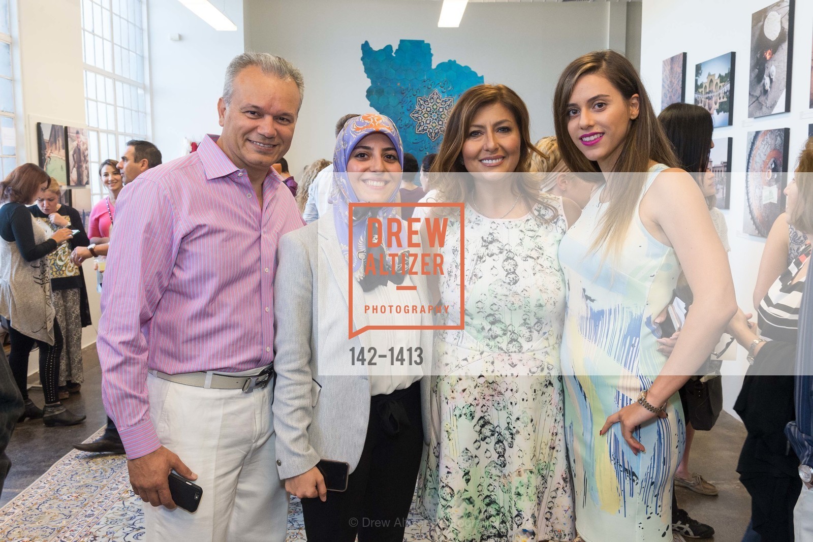Hoss Abar, Mahya Jaberiansari, Farzaneh Jabbari, Ellie Abar, Iran Unveiled - Group Photo Exhibition, Kala Art Institute. 2990 San Pablo Avenue, Berkeley CA 94702, September 17th, 2016, Photo #142-1413 Hoss Abar, Mahya Jaberiansari, Farzaneh Jabbari, Ellie Abar, Photo #142-1413