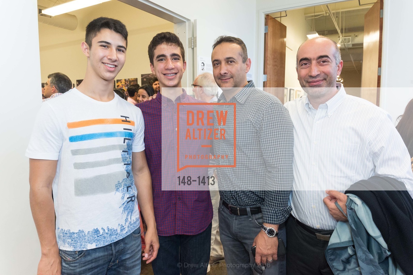 Mobeen Hirbod, Hamed Hekmat, Saman Hirbod, Farhad Hekmat, Iran Unveiled - Group Photo Exhibition, Kala Art Institute. 2990 San Pablo Avenue, Berkeley CA 94702, September 17th, 2016, Photo #148-1413 Mobeen Hirbod, Hamed Hekmat, Saman Hirbod, Farhad Hekmat, Photo #148-1413