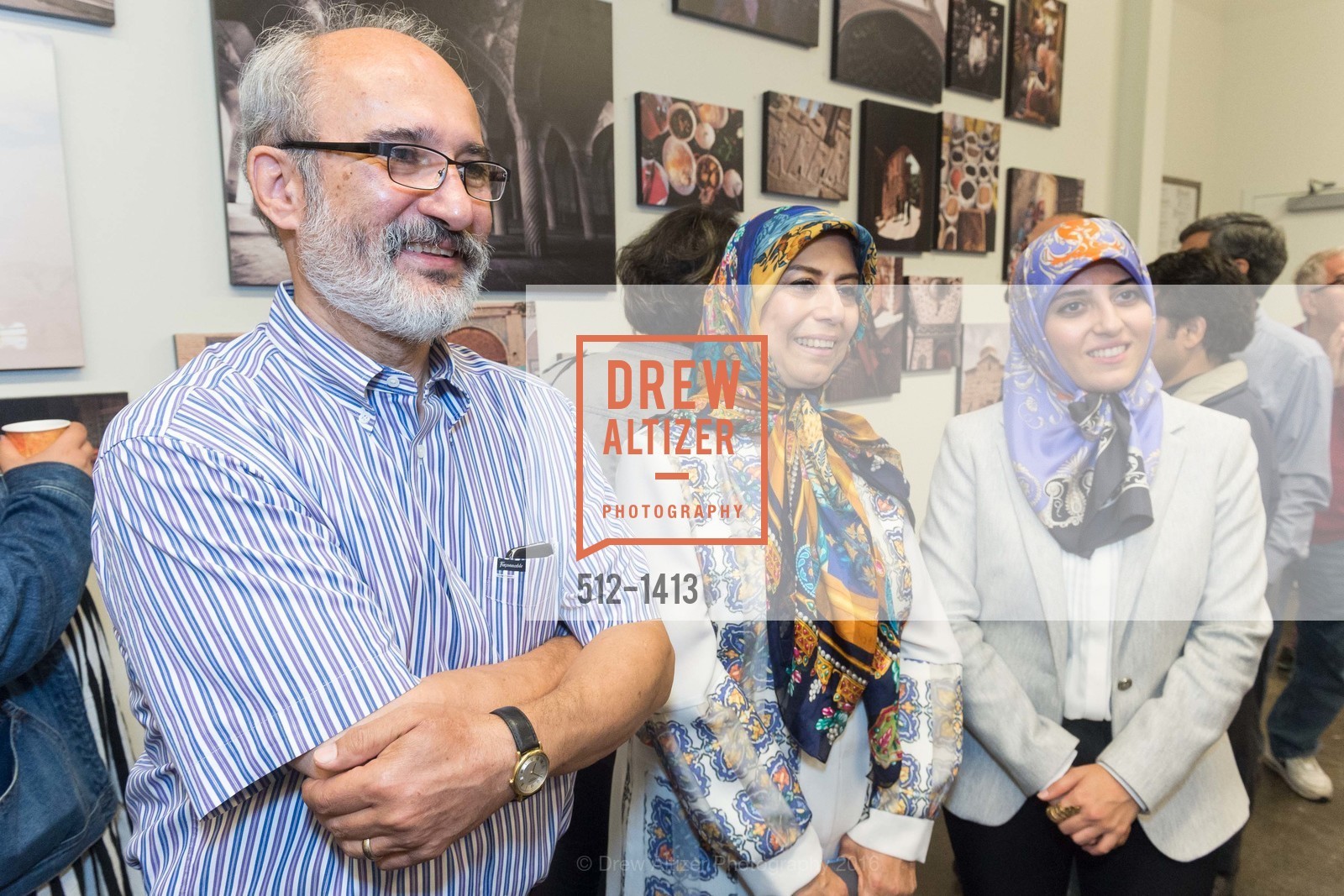 Ali Jaberiansari, Fereshteh Jabbari, Mahya Jaberiansari, Iran Unveiled - Group Photo Exhibition, Kala Art Institute. 2990 San Pablo Avenue, Berkeley CA 94702, September 17th, 2016, Photo #512-1413 Ali Jaberiansari, Fereshteh Jabbari, Mahya Jaberiansari, Photo #512-1413