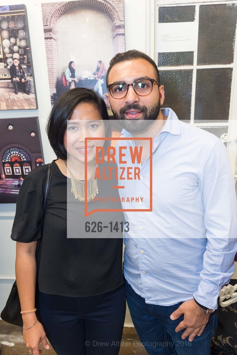 Diandra Kusumawardhani, Navid Scheybani, Iran Unveiled - Group Photo Exhibition, Kala Art Institute. 2990 San Pablo Avenue, Berkeley CA 94702, September 17th, 2016, Photo #626-1413 Diandra Kusumawardhani, Navid Scheybani, Photo #626-1413