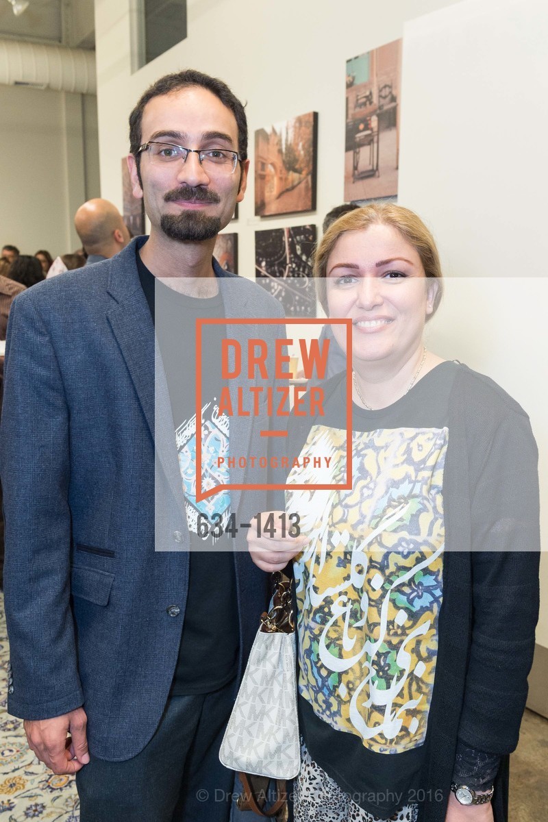Arash Shirinbab, Mitra Karamloo, Iran Unveiled - Group Photo Exhibition, Kala Art Institute. 2990 San Pablo Avenue, Berkeley CA 94702, September 17th, 2016, Photo #634-1413 Arash Shirinbab, Mitra Karamloo, Photo #634-1413