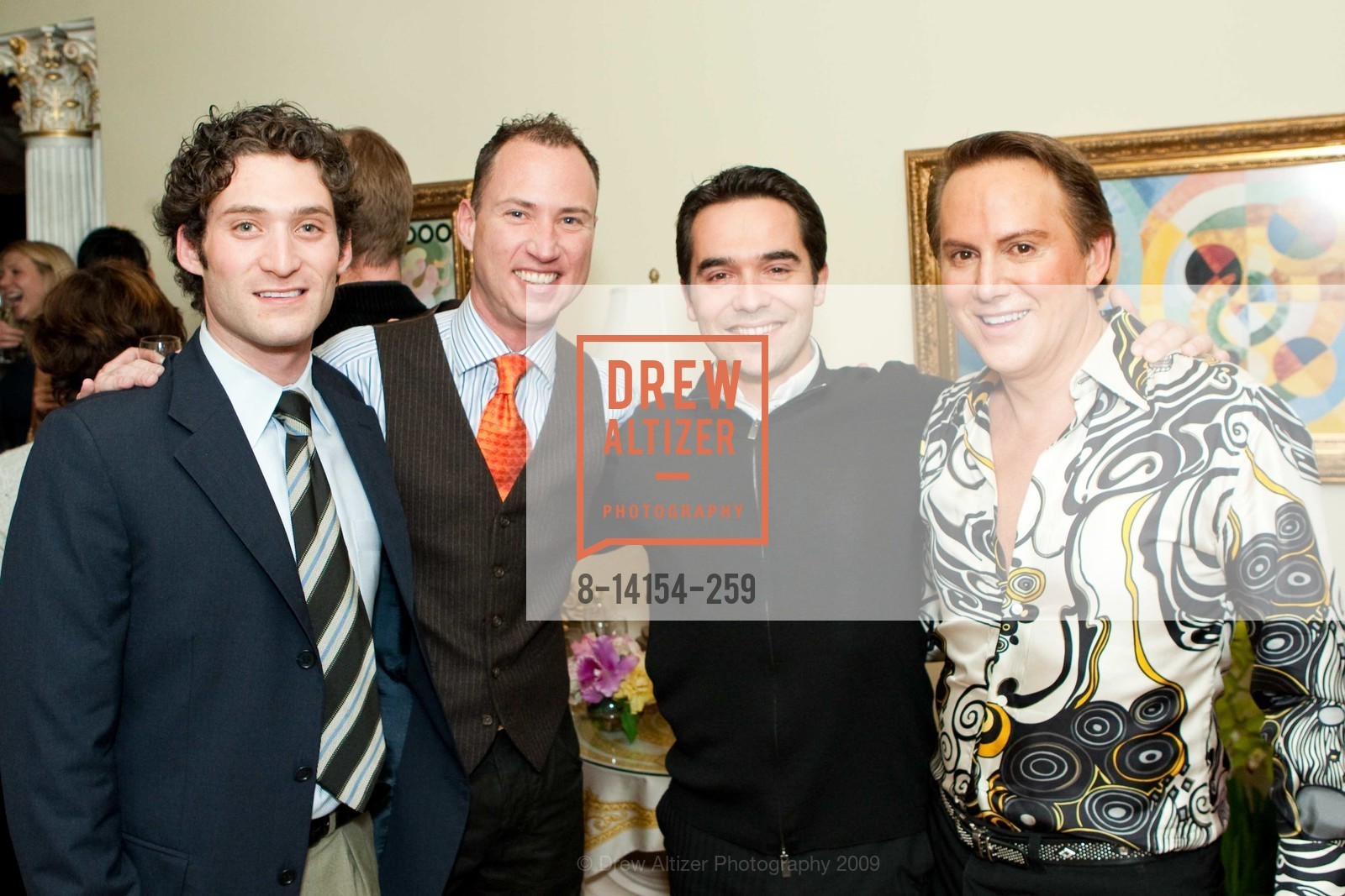 Justin Fichelson, Robert Michael Joseph, Christian McMadison, Joel Goodrich, Cocktail Party in Honor of the Stars of "Burn the Floor" in Joel Goodrich's Nob Hill Penthouse, US, March 2nd, 2009, Photo #8-14154-259 Justin Fichelson, Robert Michael Joseph, Christian McMadison, Joel Goodrich, Photo #8-14154-259