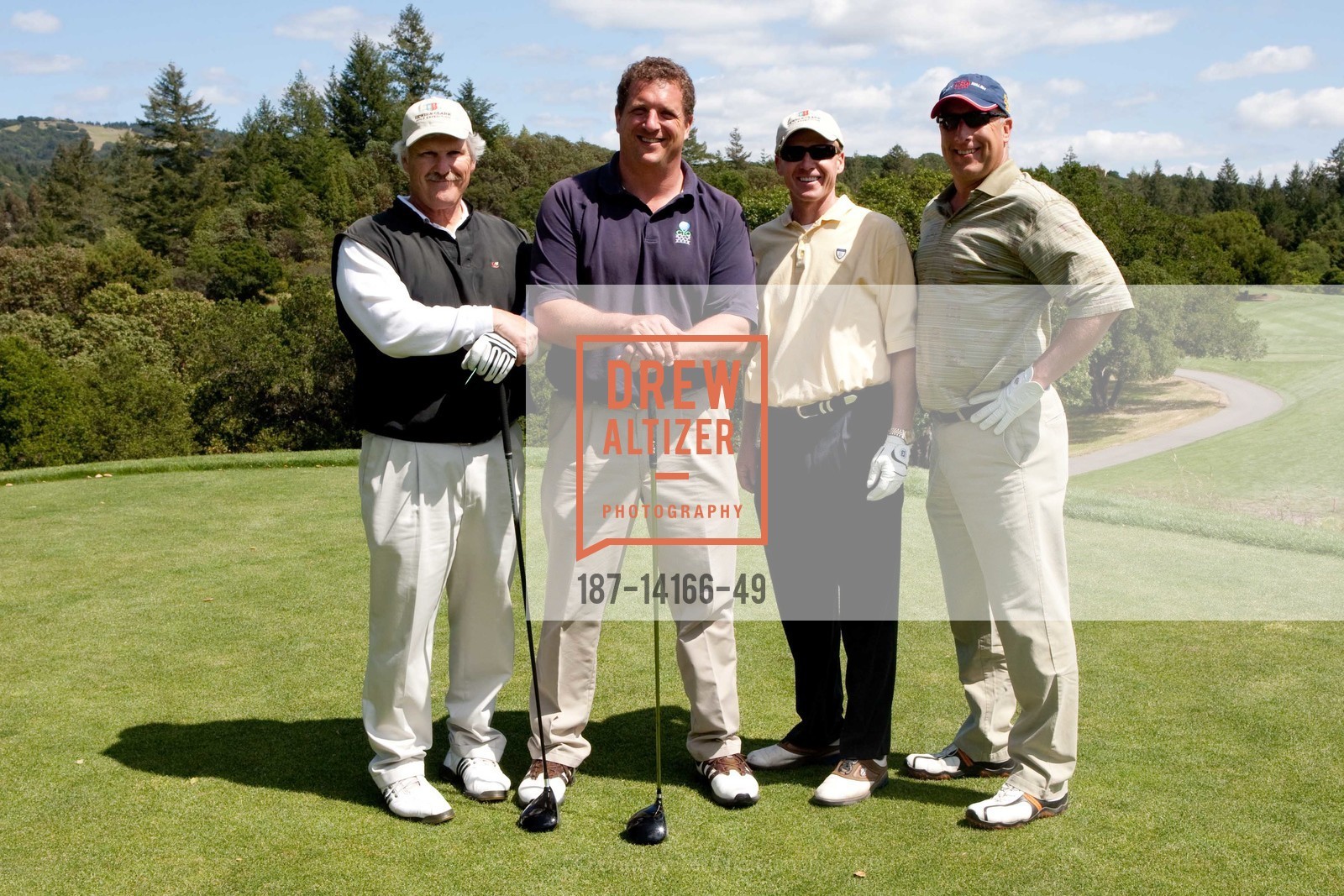 Max Bolrick, Marty Formagil, Kevin McLean, Harris Barden, MAYACAMA's Lewis and Clark Celebrity Golf Tournament, US, May 1st, 2009, Photo #187-14166-49 Max Bolrick, Marty Formagil, Kevin McLean, Harris Barden, Photo #187-14166-49