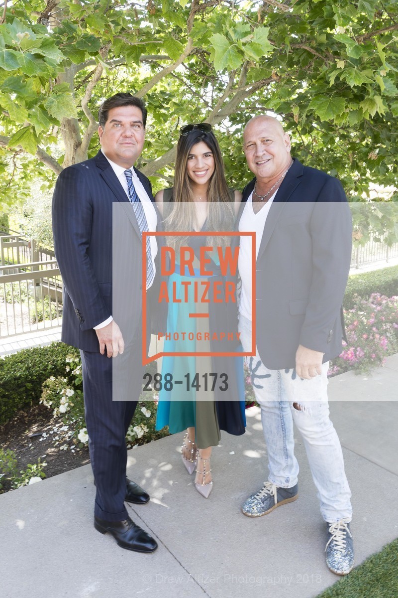 Eric Rodriguez, Jennifer Woodring, Carmen Marc Valvo, 4th Annual Inside Anne’s Closet Luncheon and Fashion Show 2018 Benefiting Colorectal Cancer Alliance, Rosewood Hotel. 2825 Sand Hill Road, May 29th, 2018, Photo #288-14173 Eric Rodriguez, Jennifer Woodring, Carmen Marc Valvo, Photo #288-14173