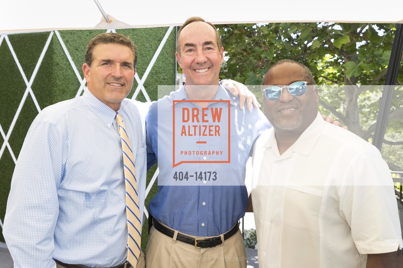 Steve Aimonetti, John Backus, Mike Tolliver, 4th Annual Inside Anne’s Closet Luncheon and Fashion Show 2018 Benefiting Colorectal Cancer Alliance, Rosewood Hotel. 2825 Sand Hill Road, May 29th, 2018, Photo #404-14173 Steve Aimonetti, John Backus, Mike Tolliver, Photo #404-14173