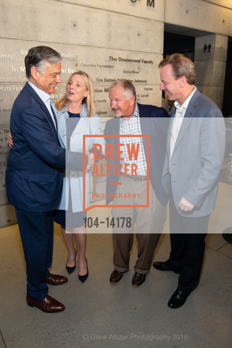 Michael Covarrubias, Kathleen McIntosh, Kevin McLarney, Ken Dupee, TMG Partners 33 1/3 Anniversary Reception, SFJAZZ Center. 201 Franklin Street, May 31st, 2018, Photo #104-14178 Michael Covarrubias, Kathleen McIntosh, Kevin McLarney, Ken Dupee, Photo #104-14178