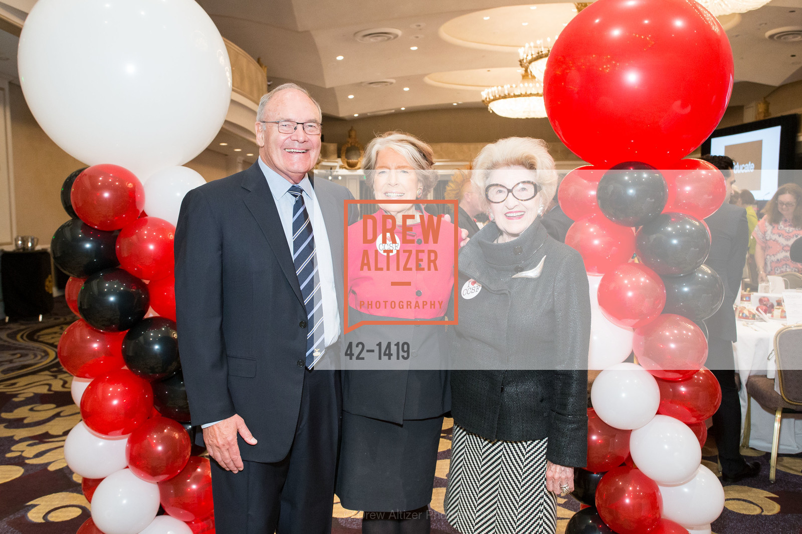 Edward Eschbach, Deborah Dooley, Jenelle Relfe, CCSF Basic Skills Luncheon, Fairmont, Grand Ballroom, September 20th, 2016, Photo #42-1419 Edward Eschbach, Deborah Dooley, Jenelle Relfe, Photo #42-1419
