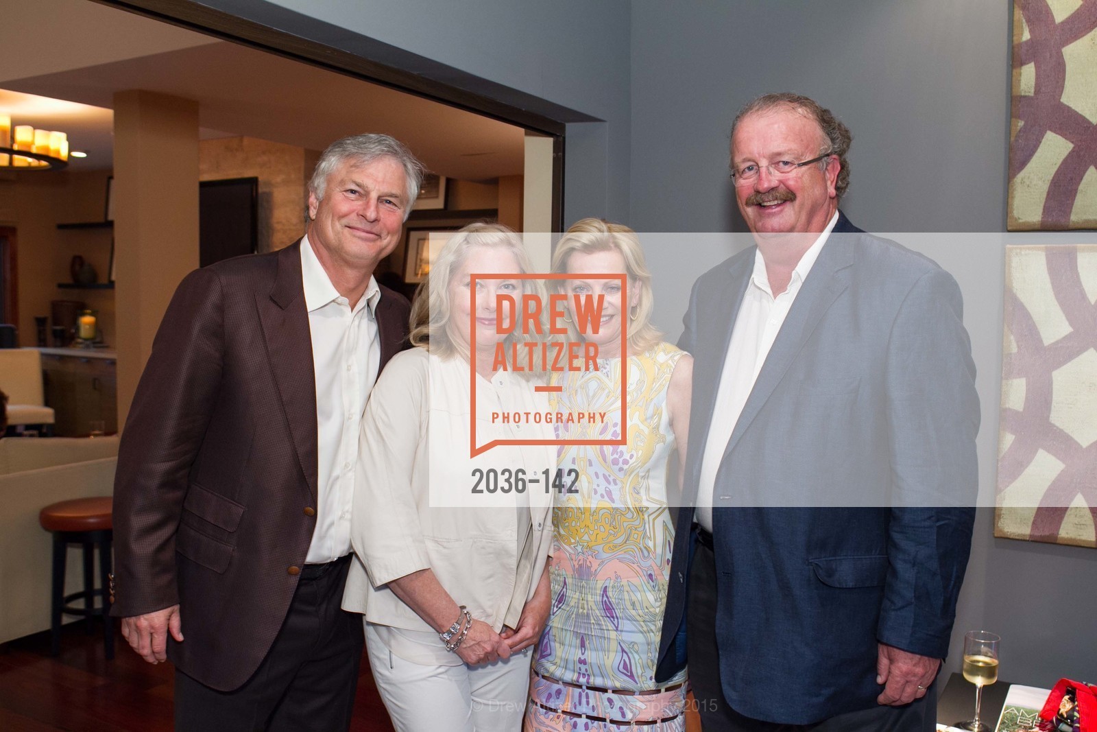 Don Carlson, Tricia Haley, Alison Carlson, George Haley, Gucci & Vogue Dinner, Private Residence. Private Residence, June 3rd, 2015, Photo #2036-142 Don Carlson, Tricia Haley, Alison Carlson, George Haley, Photo #2036-142