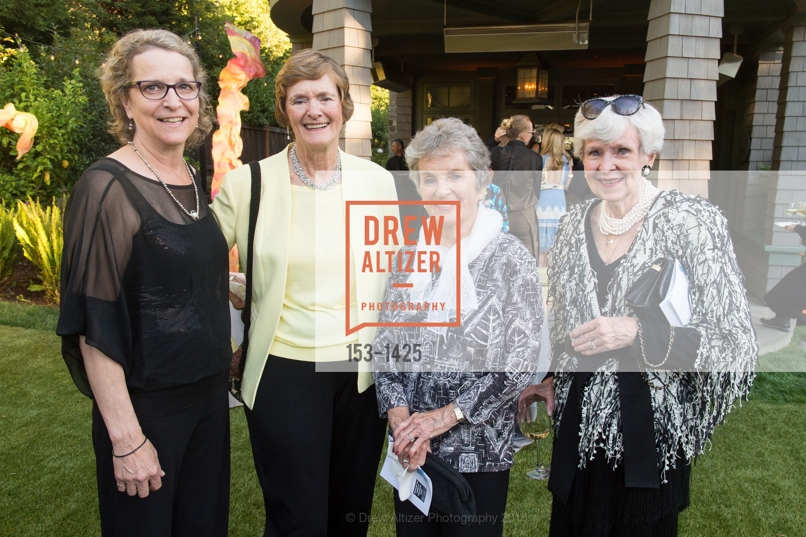 Rachel Meyer, Peg Shambarger, Kay Lee, Holly Taylor, CuriOdyssey Gala, Private Residence. 310 W Santa Inez Ave., Hillsborough, CA, September 24th, 2016, Photo #153-1425 Rachel Meyer, Peg Shambarger, Kay Lee, Holly Taylor, Photo #153-1425
