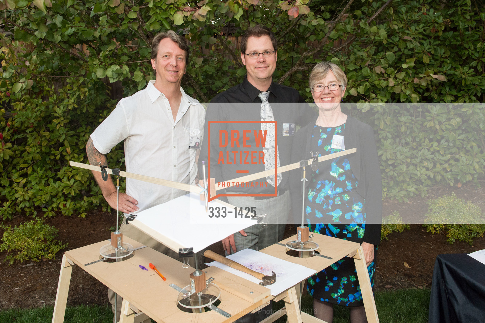 Eric Paulson, Eric Maschwitz, Jan Scardina, CuriOdyssey Gala, Private Residence. 310 W Santa Inez Ave., Hillsborough, CA, September 24th, 2016, Photo #333-1425 Eric Paulson, Eric Maschwitz, Jan Scardina, Photo #333-1425