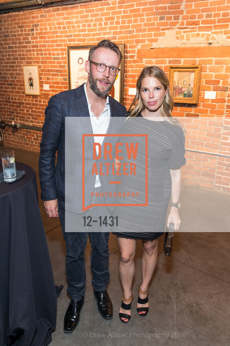 Simon Hooker, Courtney Kremer, SF Bowie Exhibition, Reception, Dinner & After Party, Exhibition. 74 Langton St, September 22nd, 2016, Photo #12-1431 Simon Hooker, Courtney Kremer, Photo #12-1431