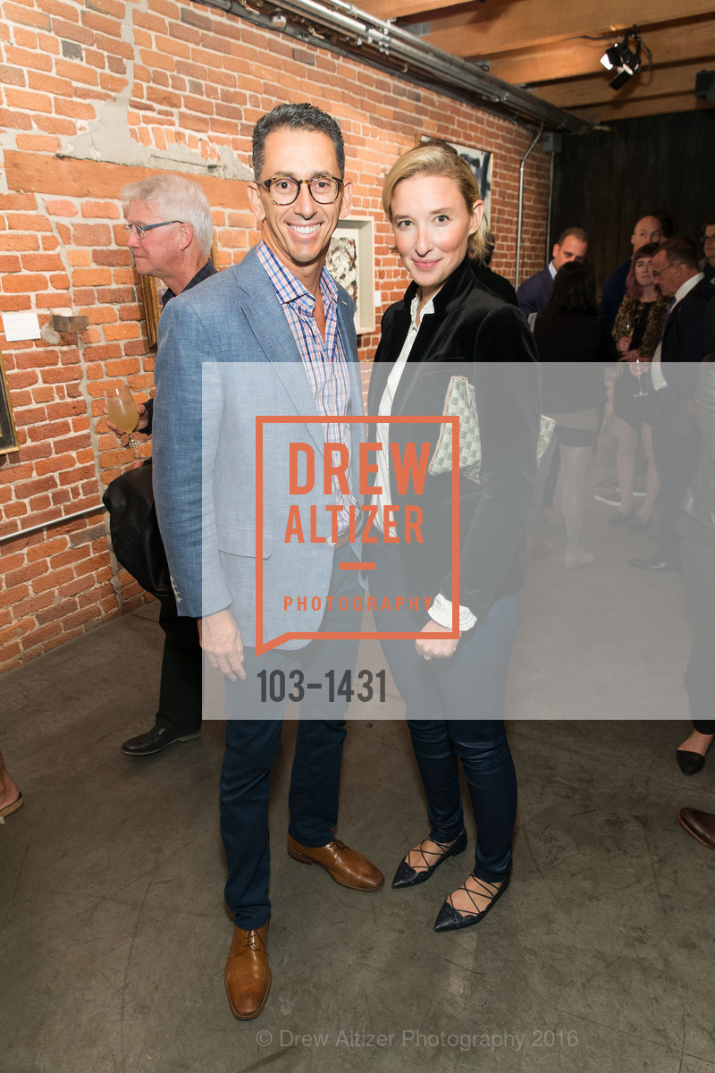 Oren Lukatz, Lily Snyder, SF Bowie Exhibition, Reception, Dinner & After Party, Exhibition. 74 Langton St, September 22nd, 2016, Photo #103-1431 Oren Lukatz, Lily Snyder, Photo #103-1431
