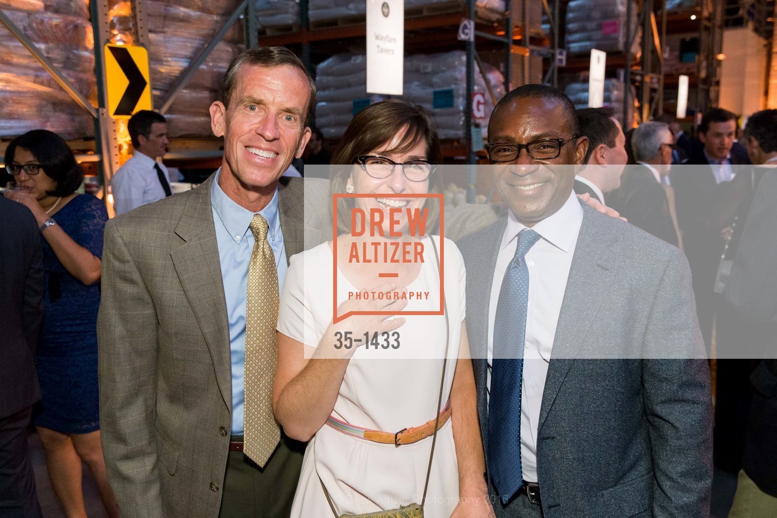 Timothy Geraghty, Suzy LaMarca, Jonathan Walker, SF-Marin Food Bank: One Big Table, SF-Marin Food Bank Warehouse. 900 Pennsylvania Ave, SF CA 94107, September 24th, 2016, Photo #35-1433 Timothy Geraghty, Suzy LaMarca, Jonathan Walker, Photo #35-1433