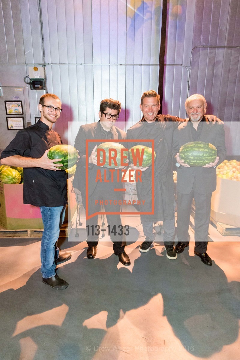 Miles Florence, Billy Harris, Tyler Florence, Larry Moth, SF-Marin Food Bank: One Big Table, SF-Marin Food Bank Warehouse. 900 Pennsylvania Ave, SF CA 94107, September 24th, 2016, Photo #113-1433 Miles Florence, Billy Harris, Tyler Florence, Larry Moth, Photo #113-1433