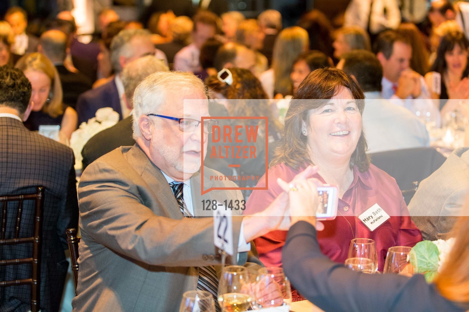 Dick Cohn, Mary Beth McFarland, SF-Marin Food Bank: One Big Table, SF-Marin Food Bank Warehouse. 900 Pennsylvania Ave, SF CA 94107, September 24th, 2016, Photo #128-1433 Dick Cohn, Mary Beth McFarland, Photo #128-1433