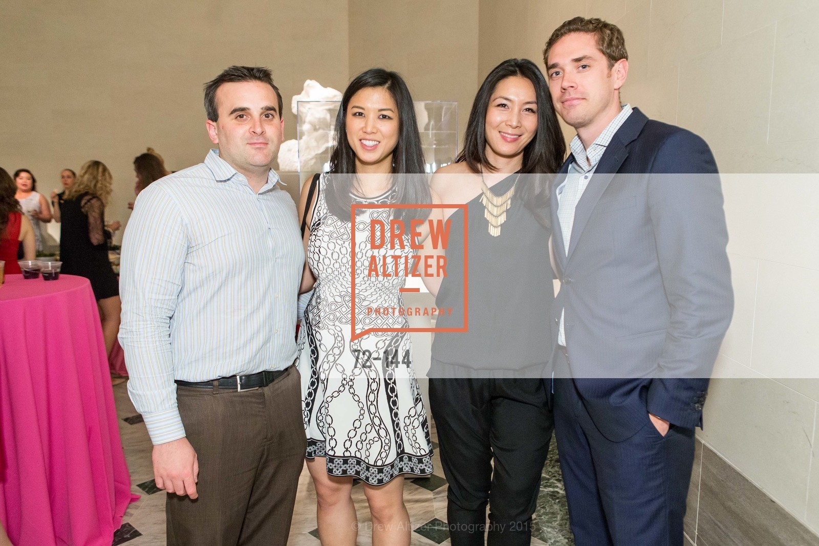 Emily Hu, Cynthia Tiu, Patrick Kinsley, ArtPoint's High Style Cocktail Party, Legion of Honor, June 4th, 2015,Drew Altizer, Drew Altizer Photography, full-service agency, private events, San Francisco photographer, photographer california