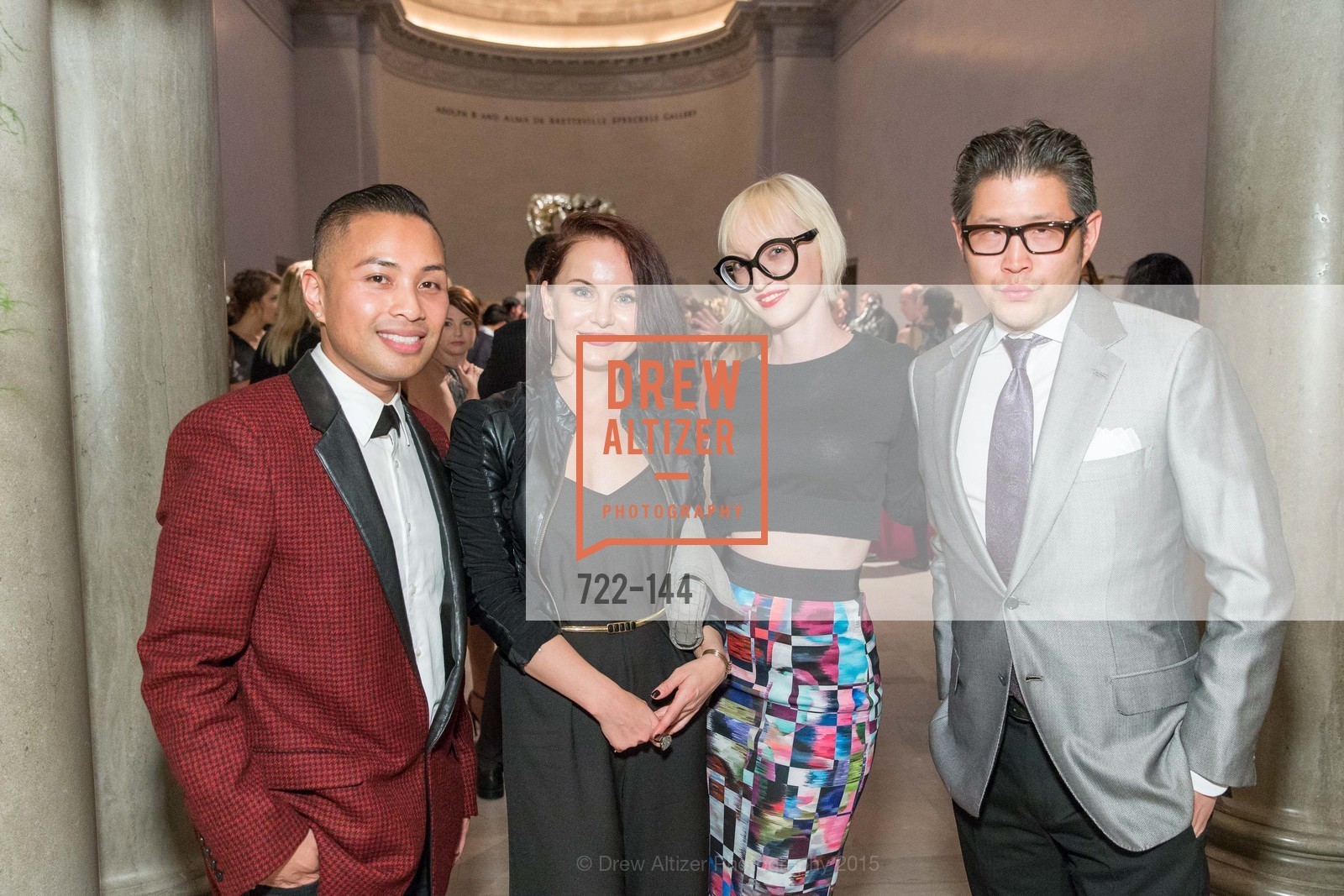 Ramel Yema, Renata Seiridova, Zoey Wong, Michael Wong, ArtPoint's High Style Cocktail Party, Legion of Honor, June 4th, 2015,Drew Altizer, Drew Altizer Photography, full-service agency, private events, San Francisco photographer, photographer california