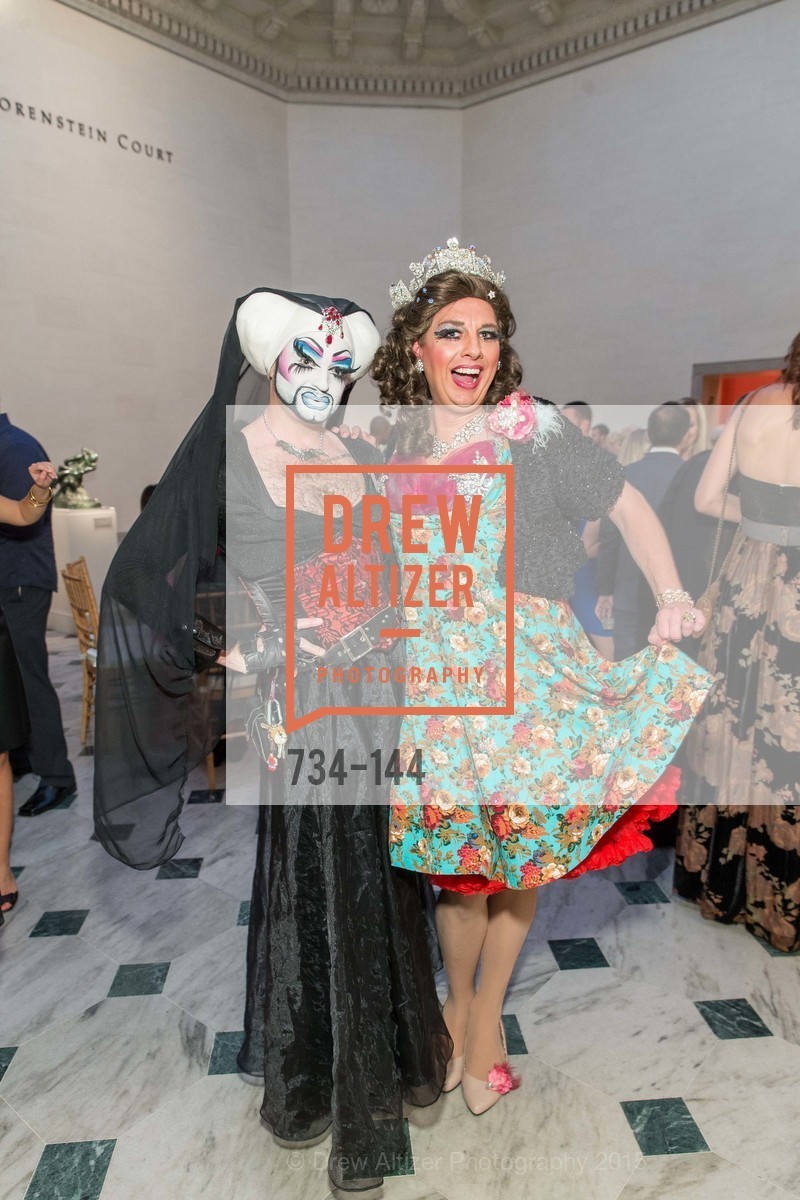 Sister Flora Goodthyme, Queen Dilly Dally, ArtPoint's High Style Cocktail Party, Legion of Honor, June 4th, 2015,Drew Altizer, Drew Altizer Photography, full-service agency, private events, San Francisco photographer, photographer california