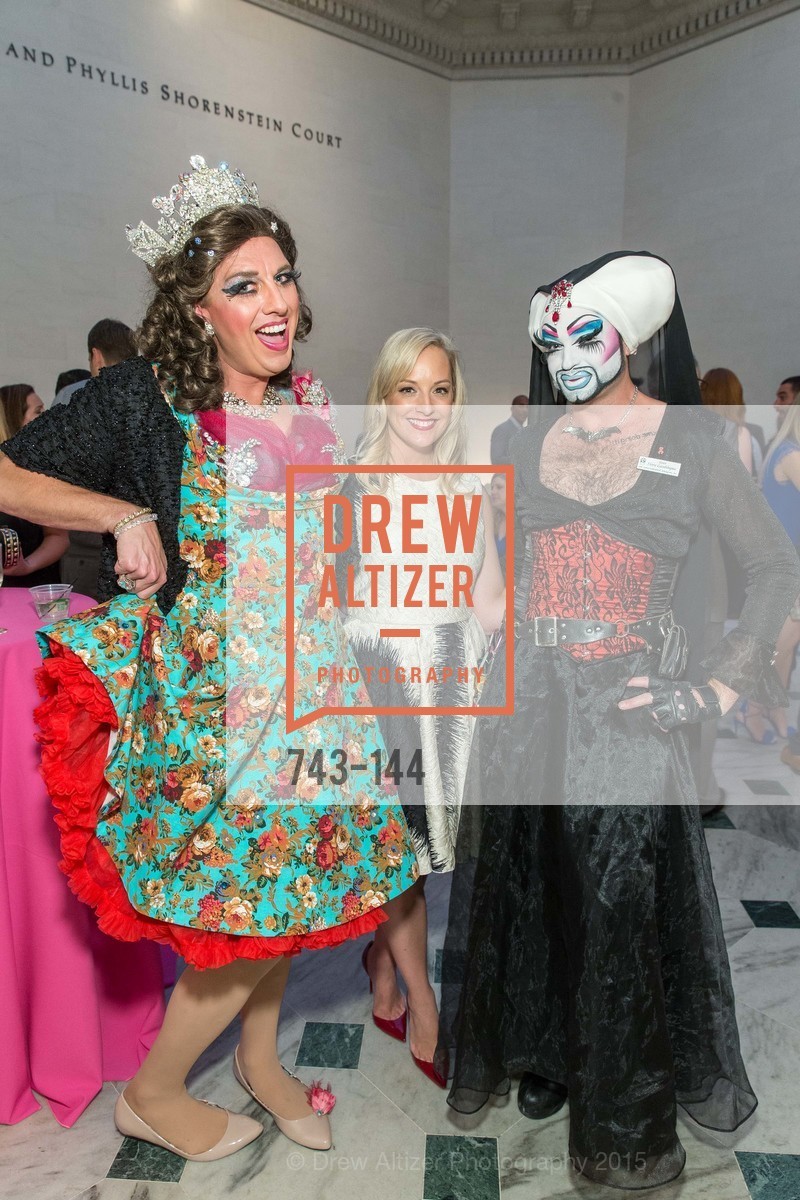 Sister Flora Goodthyme, Ariane Nalty, Queen Dilly Dally, ArtPoint's High Style Cocktail Party, Legion of Honor, June 4th, 2015,Drew Altizer, Drew Altizer Photography, full-service agency, private events, San Francisco photographer, photographer california