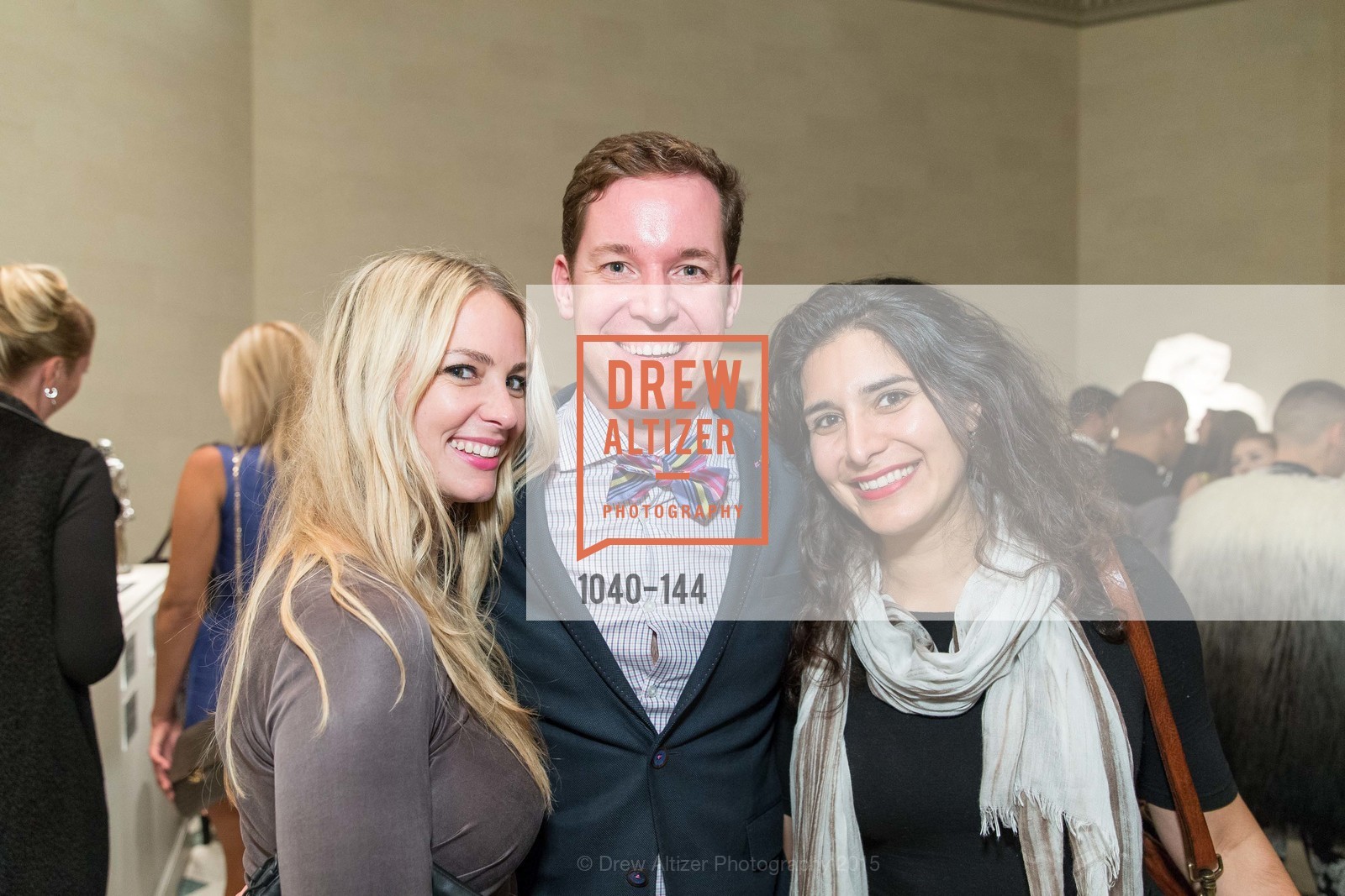 Melissa Jensen, John Griffin, Golbie Kamarei, Gucci & Vogue Dinner, Legion of Honor. Legion of Honor, June 4th, 2015, Photo #1040-144 Melissa Jensen, John Griffin, Golbie Kamarei, Photo #1040-144