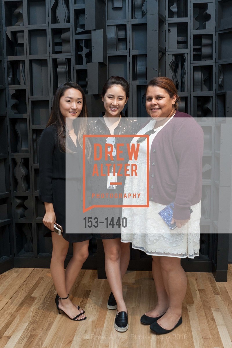 Hana Chung, Lisa Shin, Flor Reyes, Louise Nevelson Opening at Pace Palo Alto, Pace Gallery. 229 Hamilton Avenue, Palo Alto, CA 94301, September 28th, 2016, Photo #153-1440 Hana Chung, Lisa Shin, Flor Reyes, Photo #153-1440