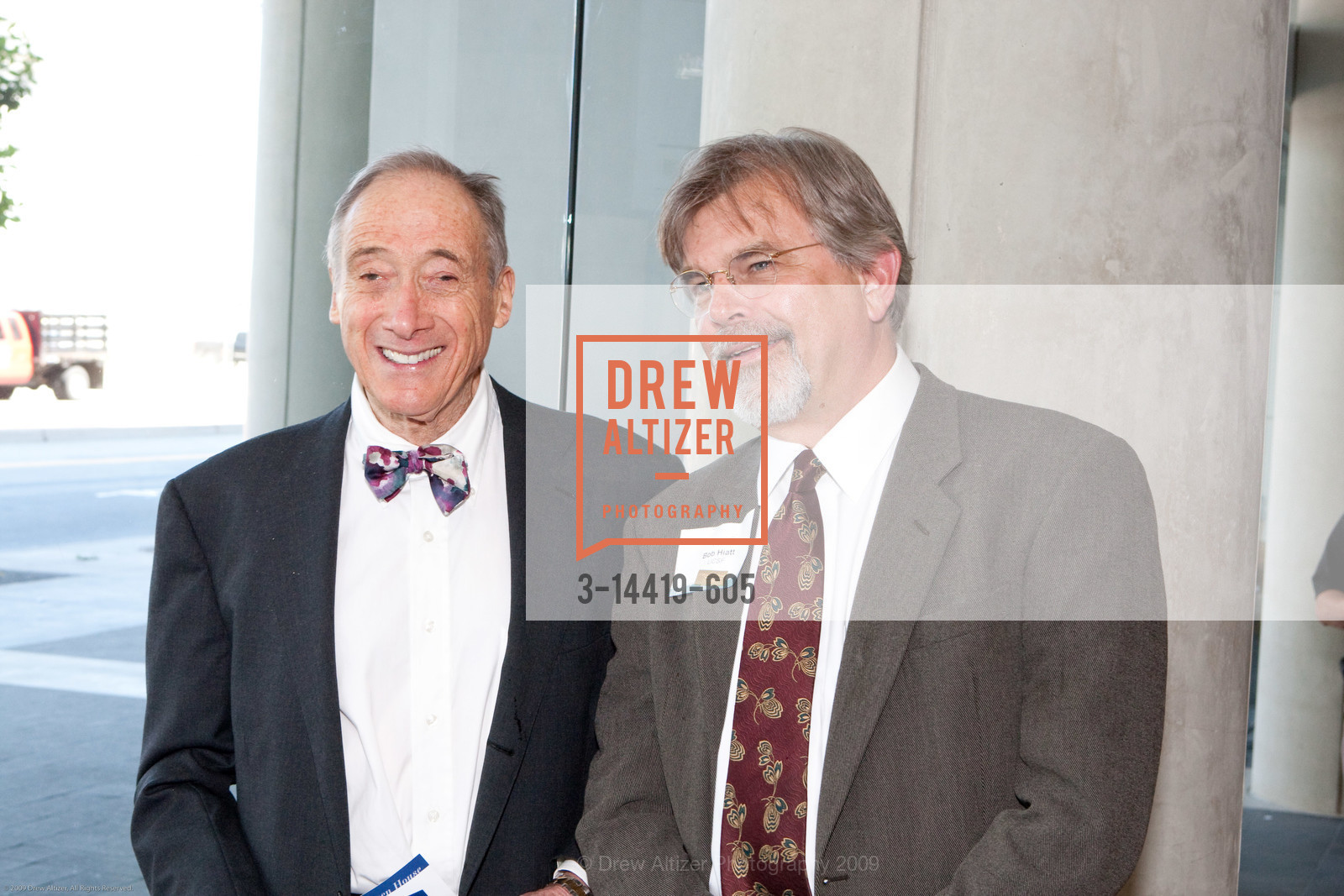Sanford Diller, Bob Hiatt, UCSF Grand Opening of Helen Diller Family Cancer Research Building, US, June 3rd, 2009, Photo #3-14419-605 Sanford Diller, Bob Hiatt, Photo #3-14419-605