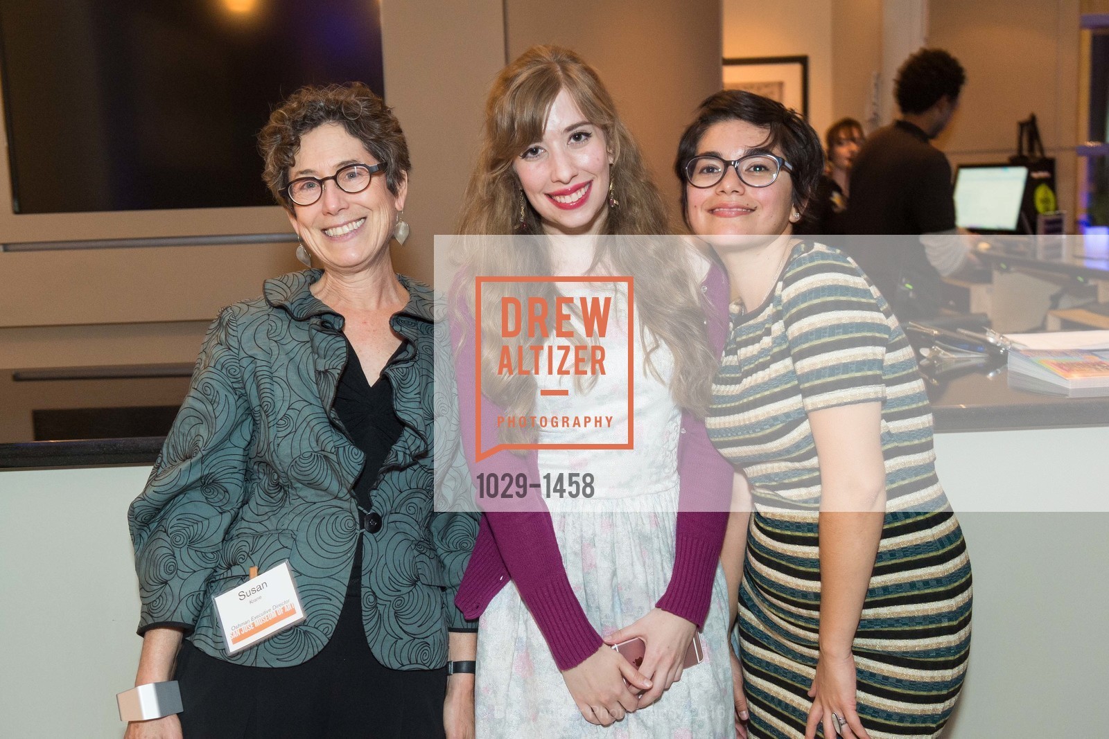 Susan Krane, Hope Fitch, Natalie Sanchez, San Jose Museum of Art's Beauty-Cooper Hewitt Design Triennial, San Jose Museum of Art, October 7th, 2016, Photo #1029-1458 Susan Krane, Hope Fitch, Natalie Sanchez, Photo #1029-1458