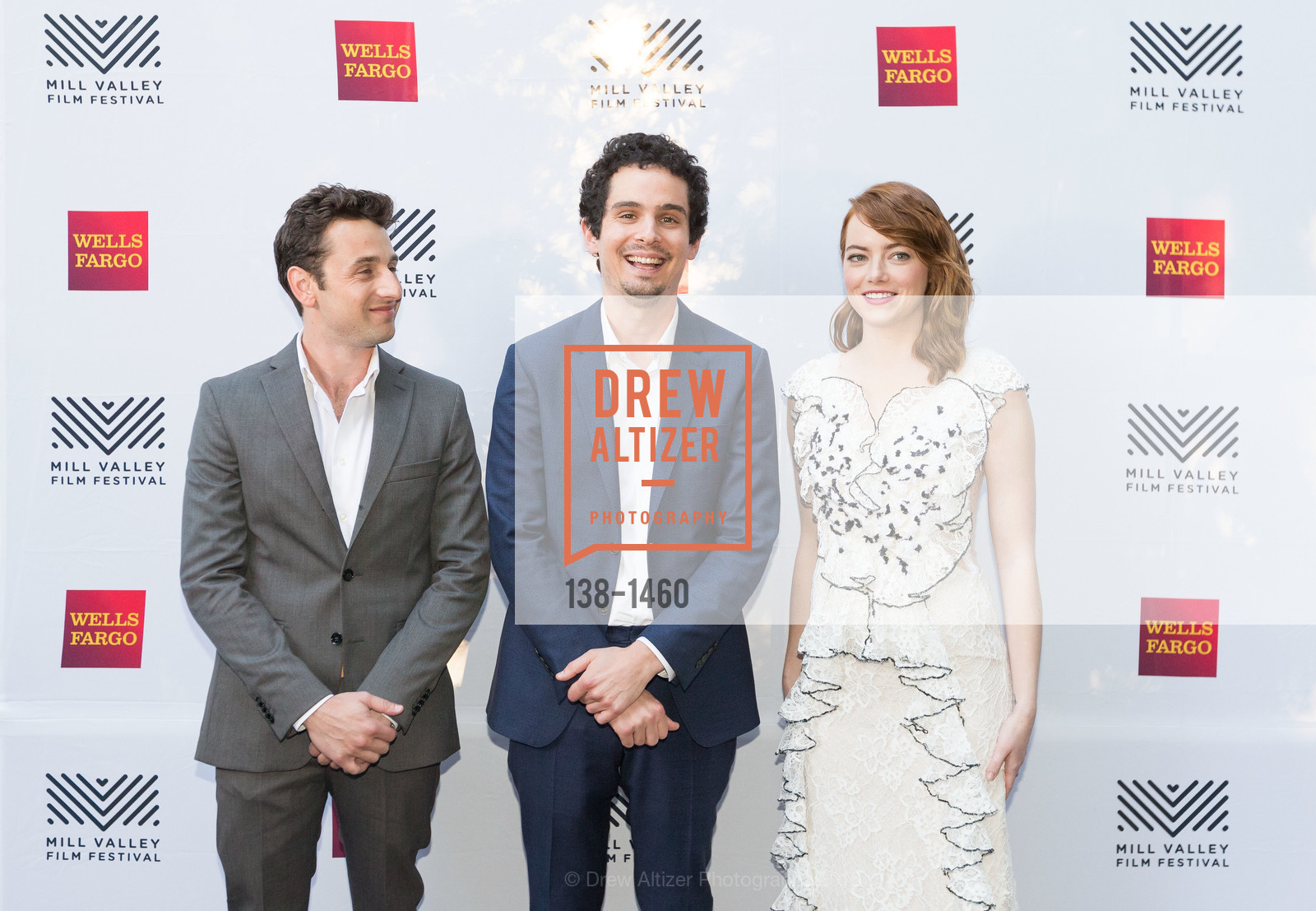 Justin Hurwitz, Damien Chazelle, Emma Stone, Mill Valley Film Festival 2016 Opening Night Gala Arrivals and Screenings, OutDoor Art Club. 1 W Blithedale Ave, October 6th, 2016, Photo #138-1460 Justin Hurwitz, Damien Chazelle, Emma Stone, Photo #138-1460