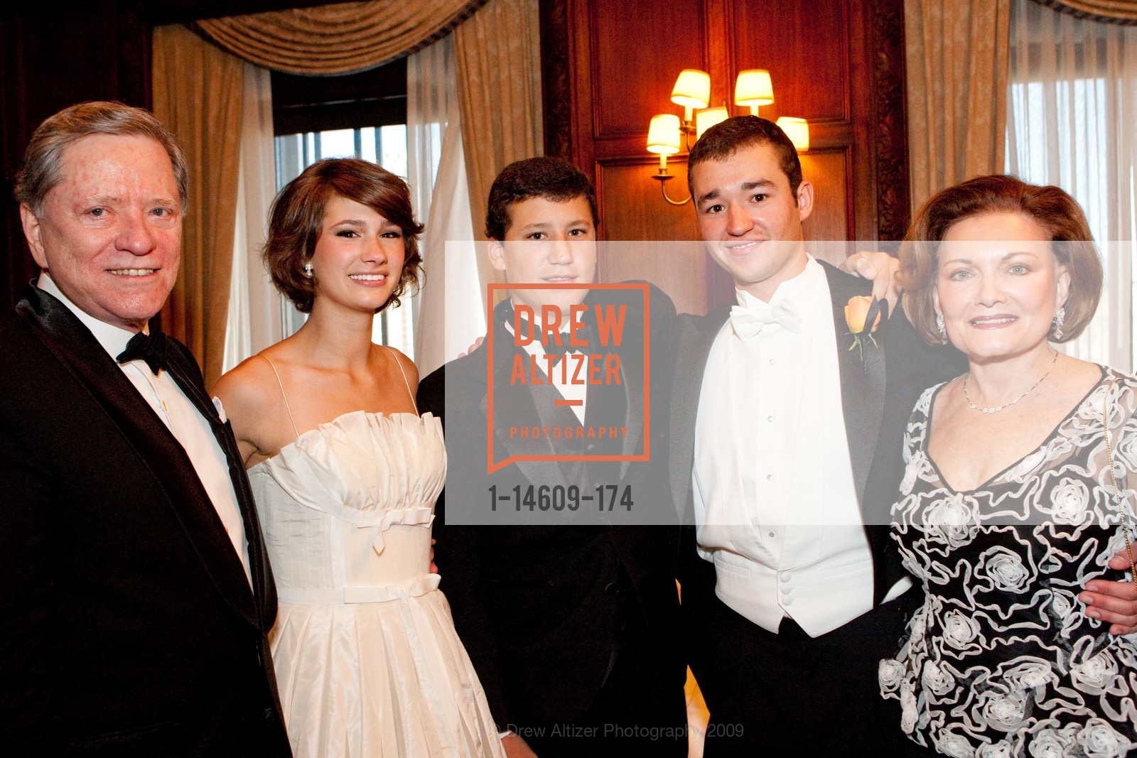George McLaughlin, Grace Pritchett Milligan, James Milligan, Matt Milligan, Olive Ann McLaughlin, 2009 San Francisco DEBUTANTE BALL, US, June 20th, 2009, Photo #1-14609-174 George McLaughlin, Grace Pritchett Milligan, James Milligan, Matt Milligan, Olive Ann McLaughlin, Photo #1-14609-174