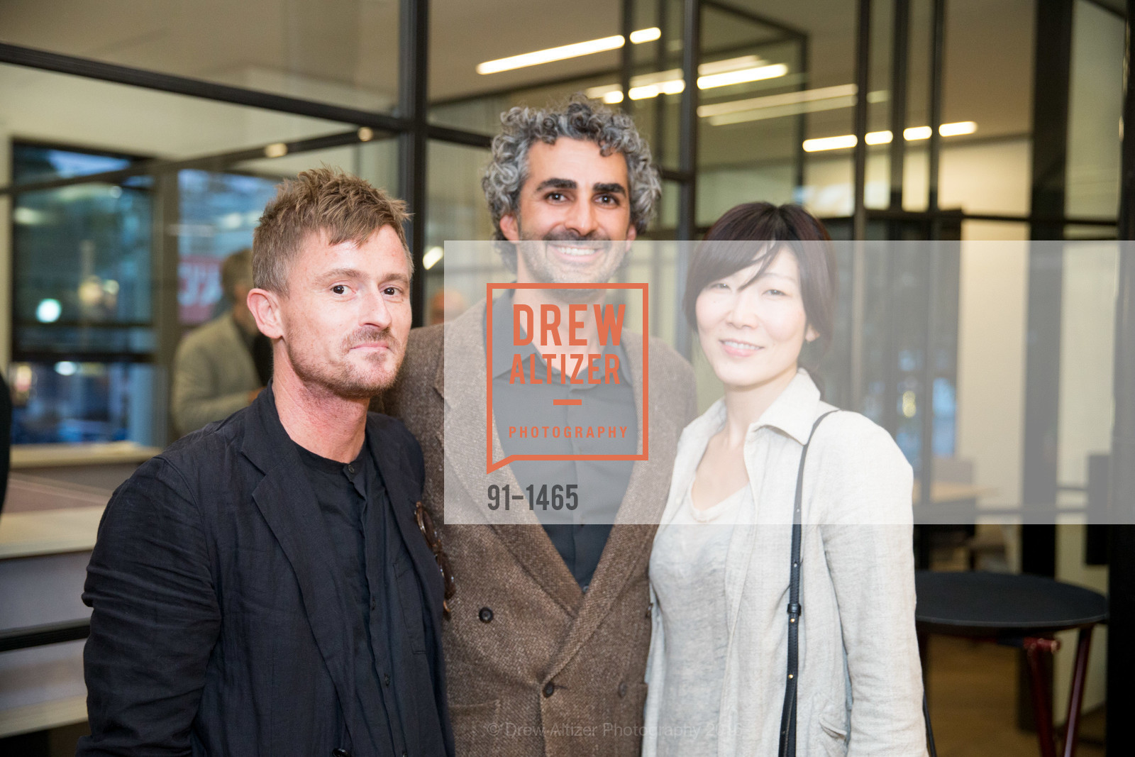 Matt Dick, Amir Mortazavi, Maki Yamada, CANOPY Grand Opening Cocktail Party, CANOPY. 2193 Fillmore Street, October 6th, 2016, Photo #91-1465 Matt Dick, Amir Mortazavi, Maki Yamada, Photo #91-1465