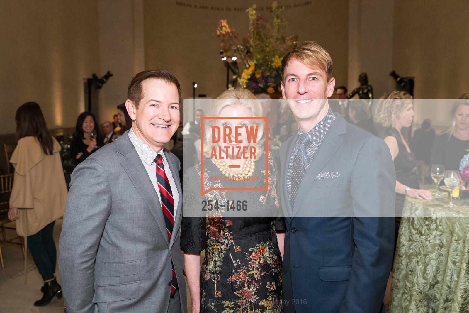 Trent Norris, Dede Wilsey, Jack Calhoun, The Brother's Le Nain Donor Opening Reception, Legion of Honor, October 6th, 2016, Photo #254-1466 Trent Norris, Dede Wilsey, Jack Calhoun, Photo #254-1466