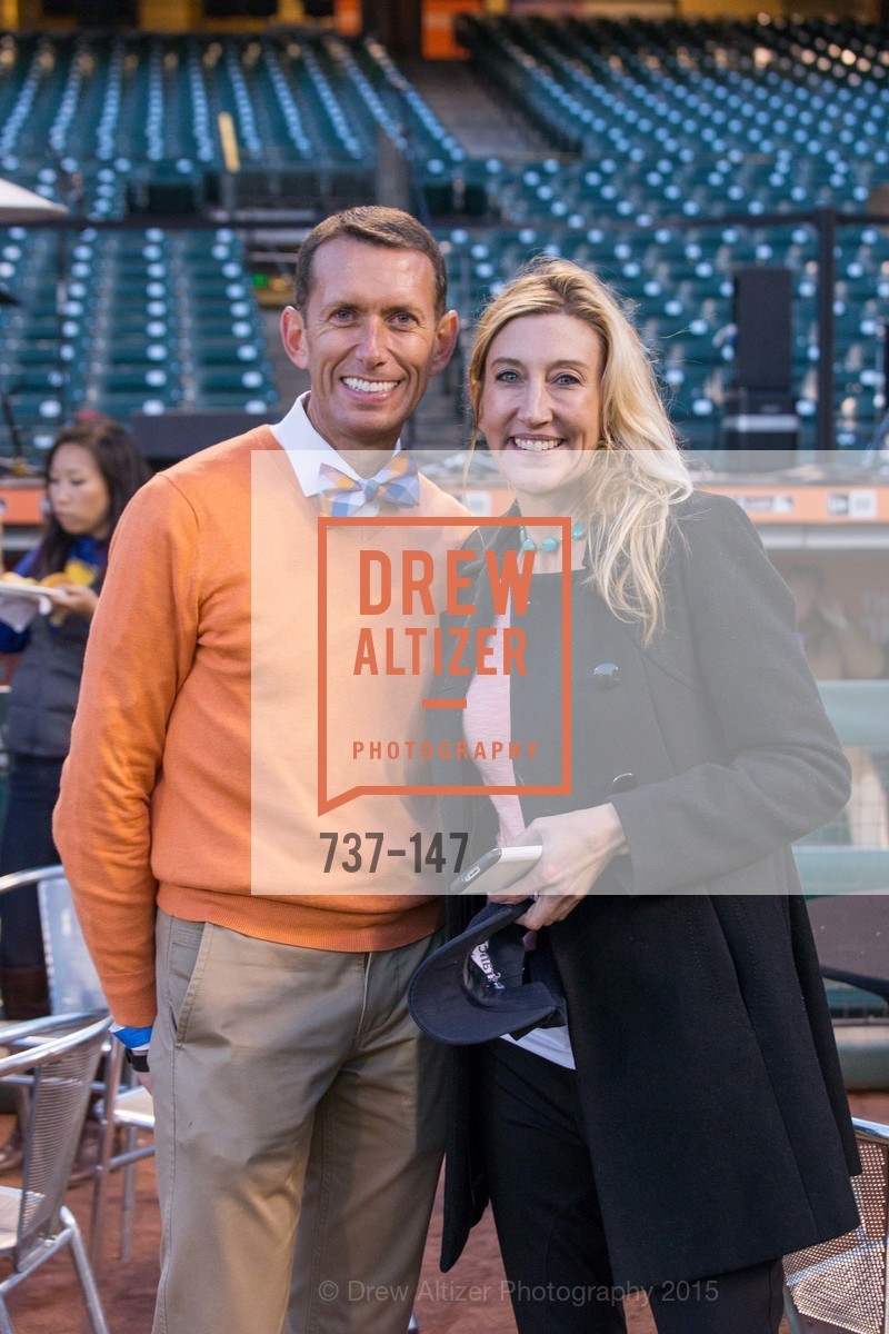 Markham Miller, Colleen McGuinn, Gucci & Vogue Dinner, AT&T Park. AT&T Park - ON THE FIELD, June 4th, 2015, Photo #737-147 Markham Miller, Colleen McGuinn, Photo #737-147