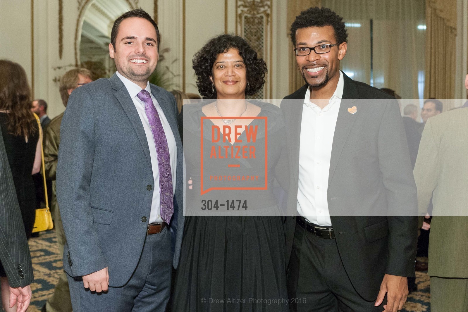 Jim San Marco, Shireen McSpadden, Theon Johnson III, Compassion Is Universal 2016, Palace Hotel, October 13th, 2016, Photo #304-1474 Jim San Marco, Shireen McSpadden, Theon Johnson III, Photo #304-1474
