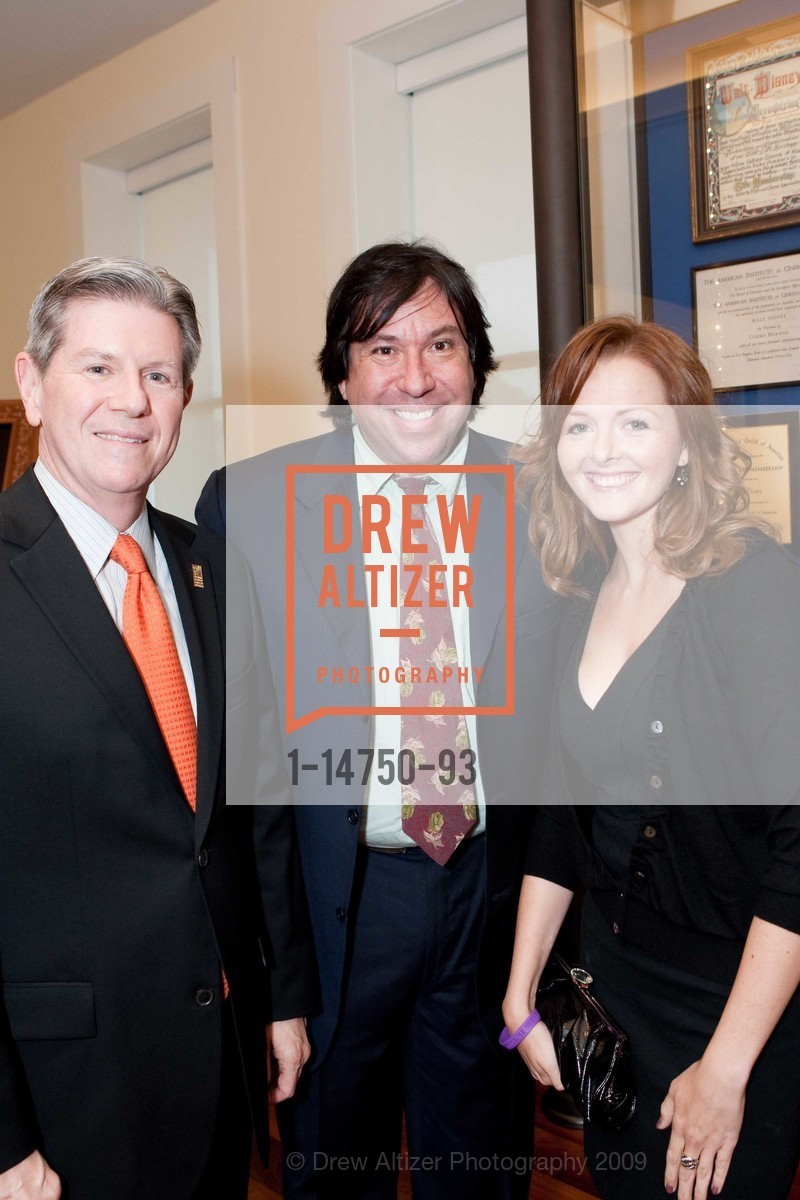 Richard Benefield, Gregg Sherman, Shelly Wilcox, WALT DISNEY FAMILY MUSEUM Opening Dinner Celebration, US, September 30th, 2009, Photo #1-14750-93 Richard Benefield, Gregg Sherman, Shelly Wilcox, Photo #1-14750-93