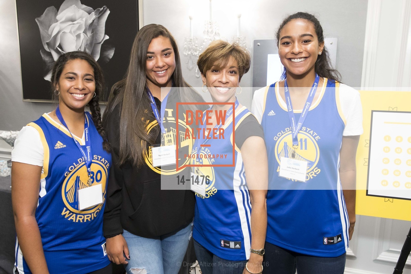 Lena Herbert, Naya Herbert, Nicole Herbert, Dana Herbert, The WARRIORS TIP-OFF LUNCHEON hosted by the San Francisco Chamber of Commerce, The Ritz-Carlton. 600 Stockton St, October 10th, 2016, Photo #14-1476 Lena Herbert, Naya Herbert, Nicole Herbert, Dana Herbert, Photo #14-1476